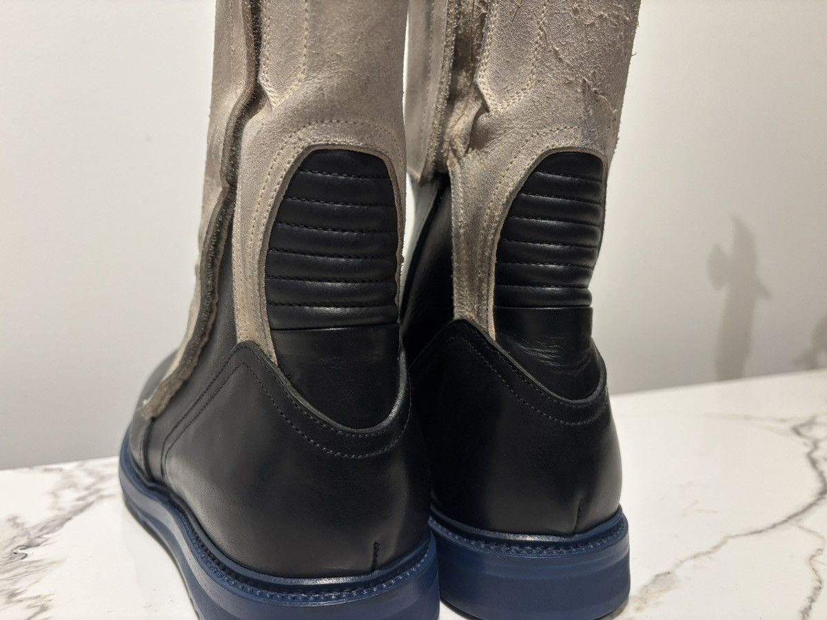 Rick Owens Rick Owens SS15 FAUN Bi-Colour Moto Cross Creeper Boot Black Size US 8 / EU 41 - 12 Thumbnail