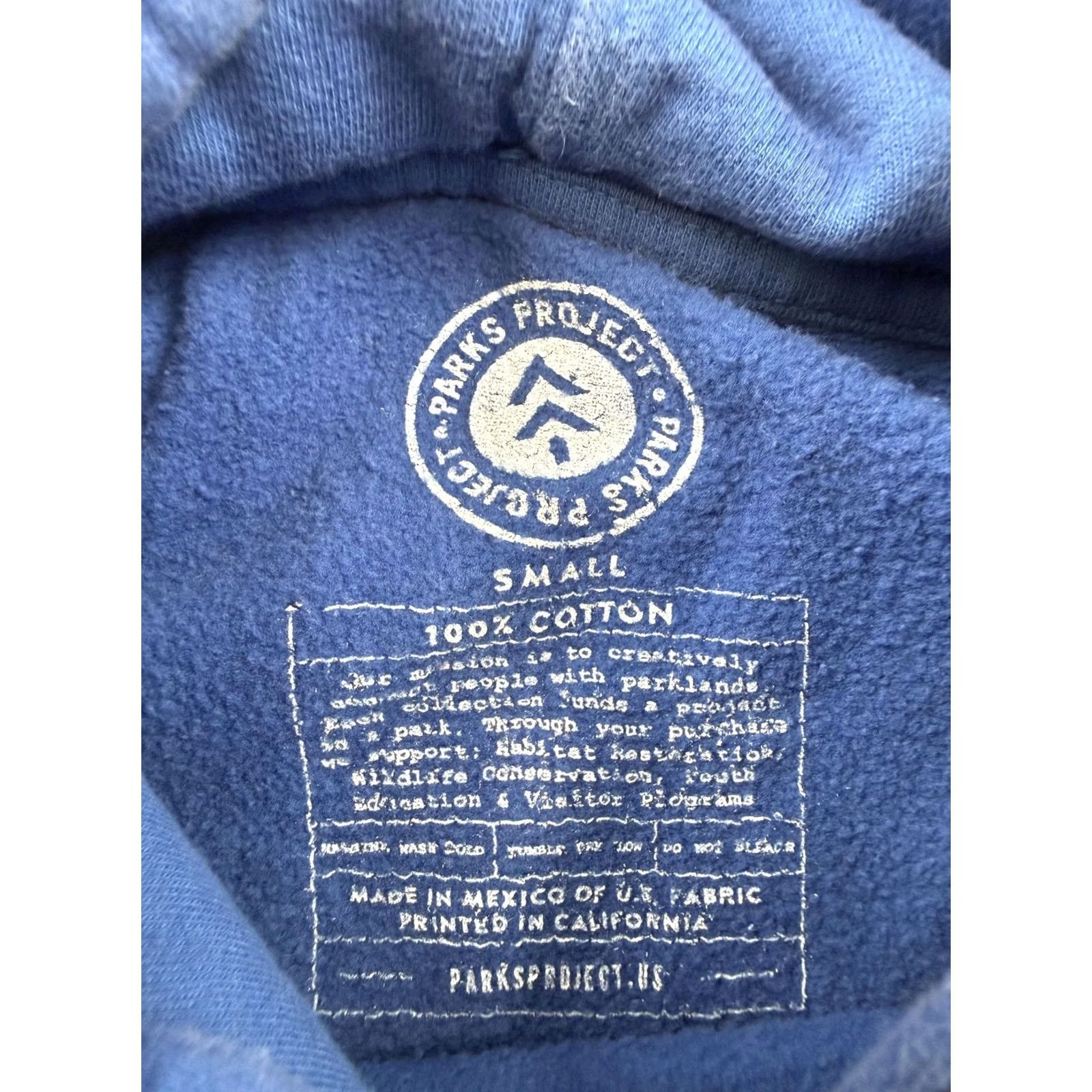 Parks Project Parks Project Hoodie Sweatshirt Mens Small Blue Fleece Pullover Good Vibes Size US S / EU 44-46 / 1 - 3 Thumbnail