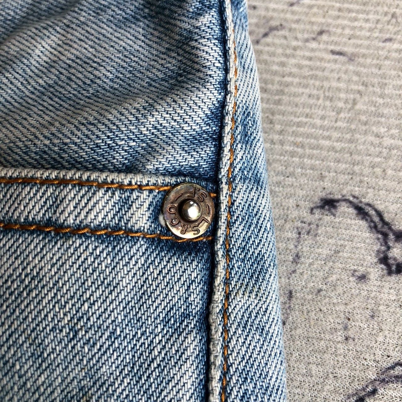 Levi's Vintage Levi’s big E Light Wash Denim Jeans Size US 30 / EU 46 - 7 Thumbnail