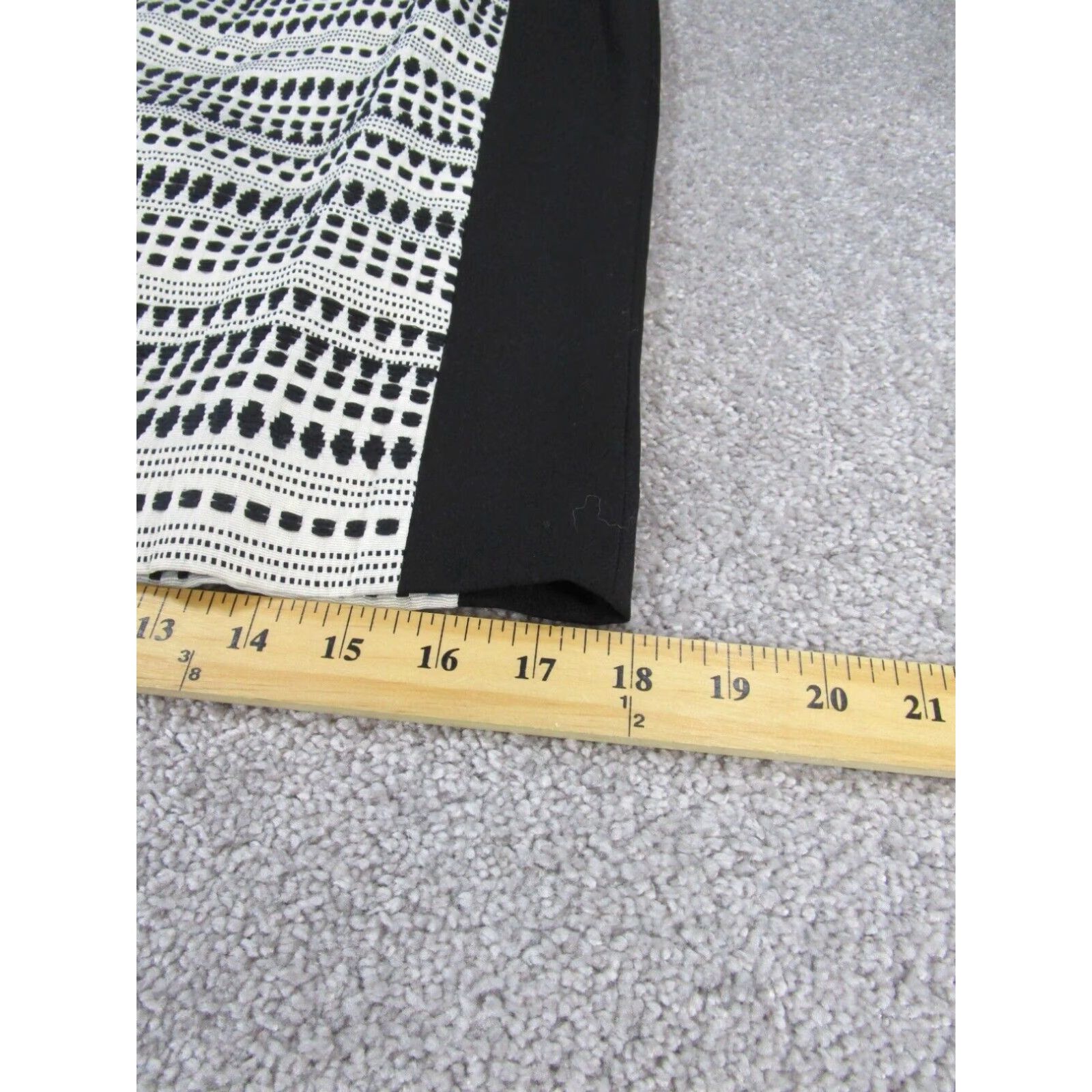 Calvin Klein Calvin Klein Womens Pencil Skirt 4 Black White NEW Size 27" / US 4 / IT 40 - 4 Thumbnail