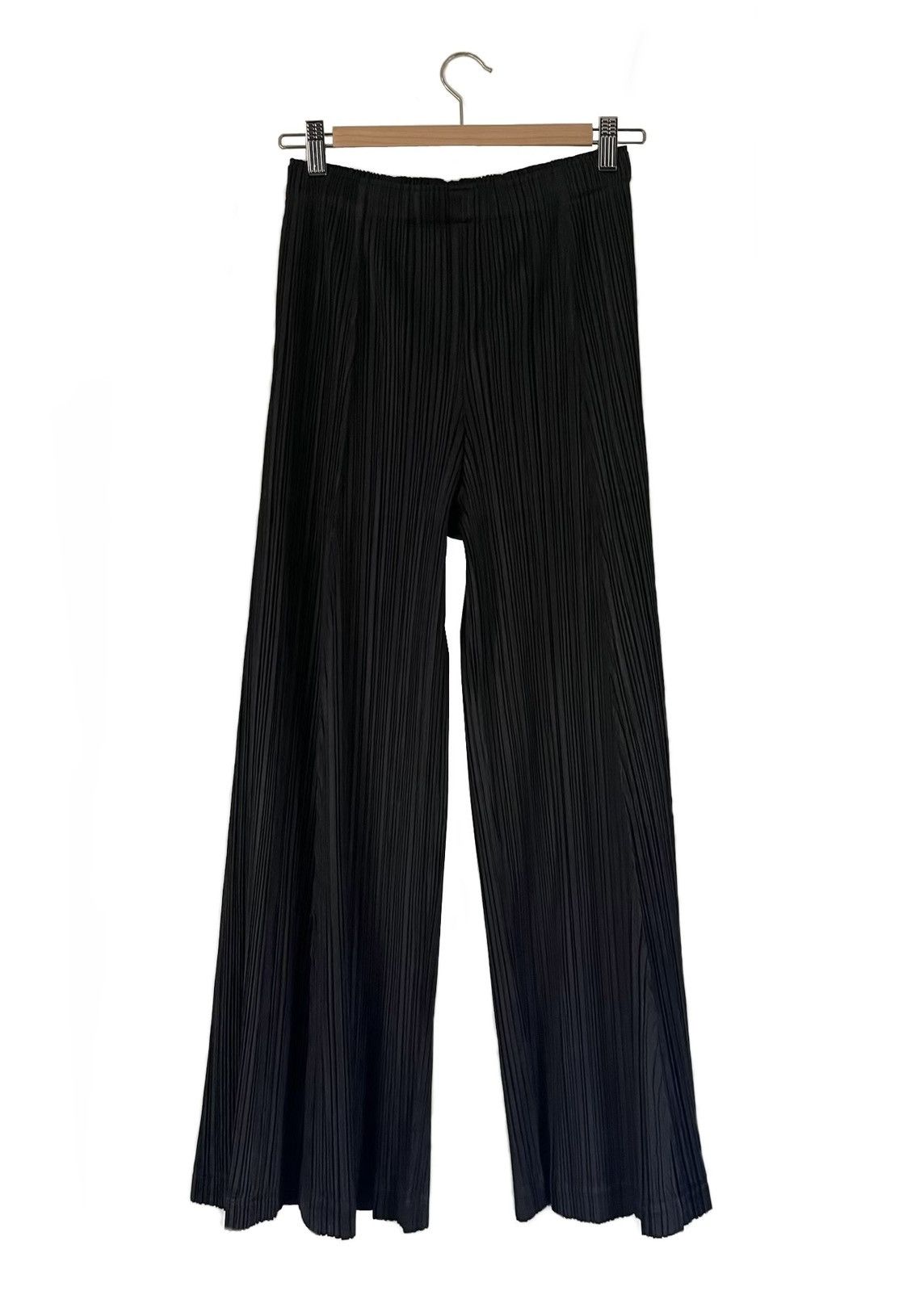 Pleats Please by Issey Miyake Black Pleated Pants