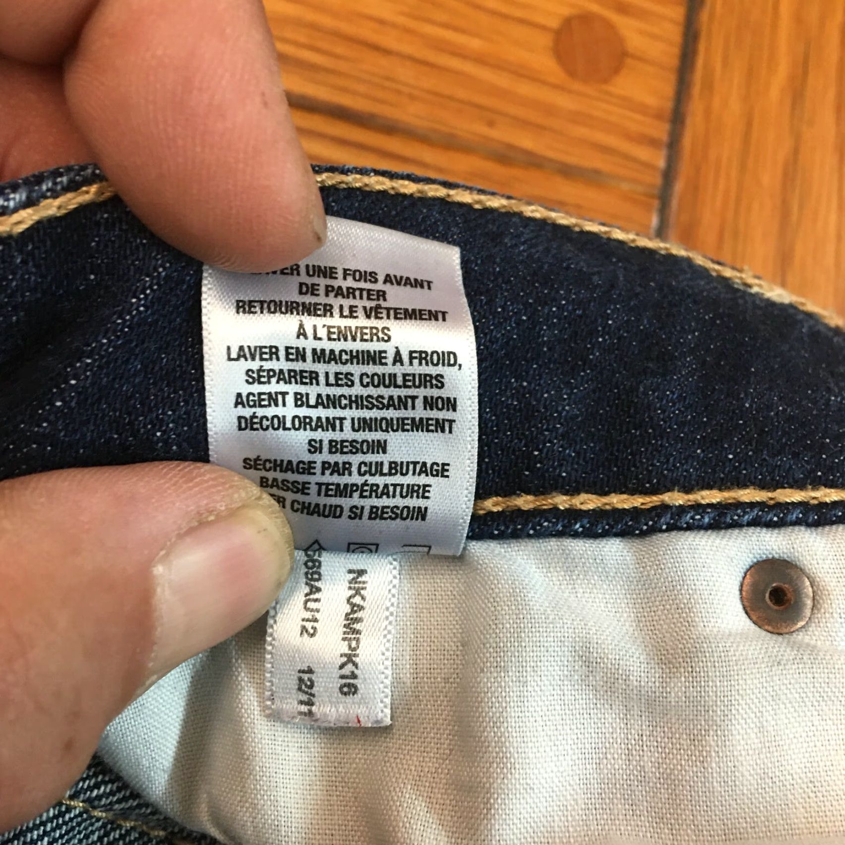 Vintage VINTAGE Aeropostale Jeans Crop Denim 30x18 Regular Slim Blue 90s City Womens Size 26" / US 2 / IT 38 - 6 Thumbnail