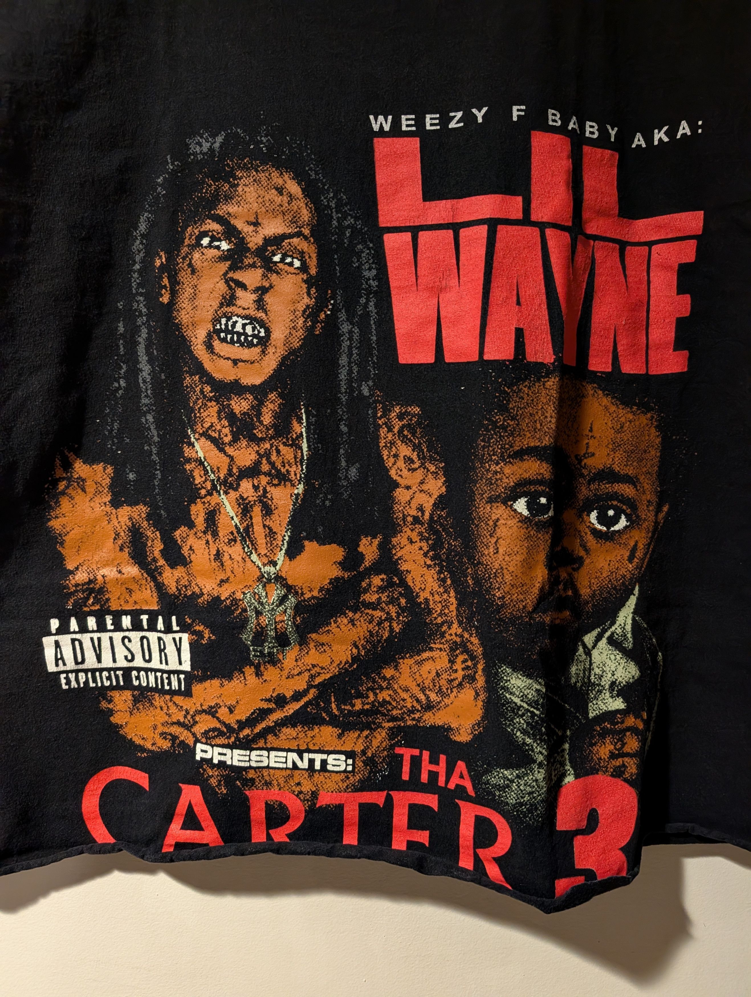 Rap Tees Lil Wayne Tha Carter III Rap Tee Cropped Boxy Fit Hip Hop Size US XXL / EU 58 / 5 - 2 Thumbnail