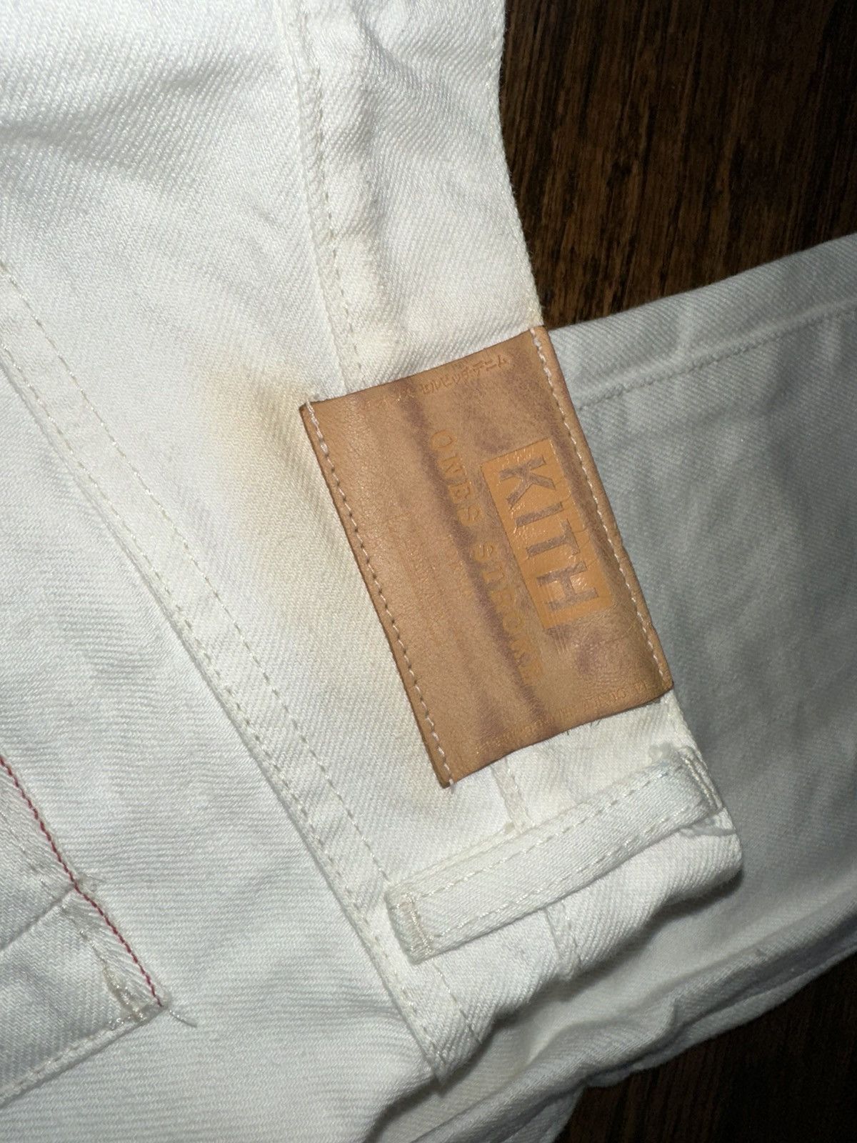 Kith × ONES STROKE KITH x Ones Stroke Tokyo Selvedge Denim White Jeans Sz 30 Size US 30 / EU 46 - 3 Thumbnail