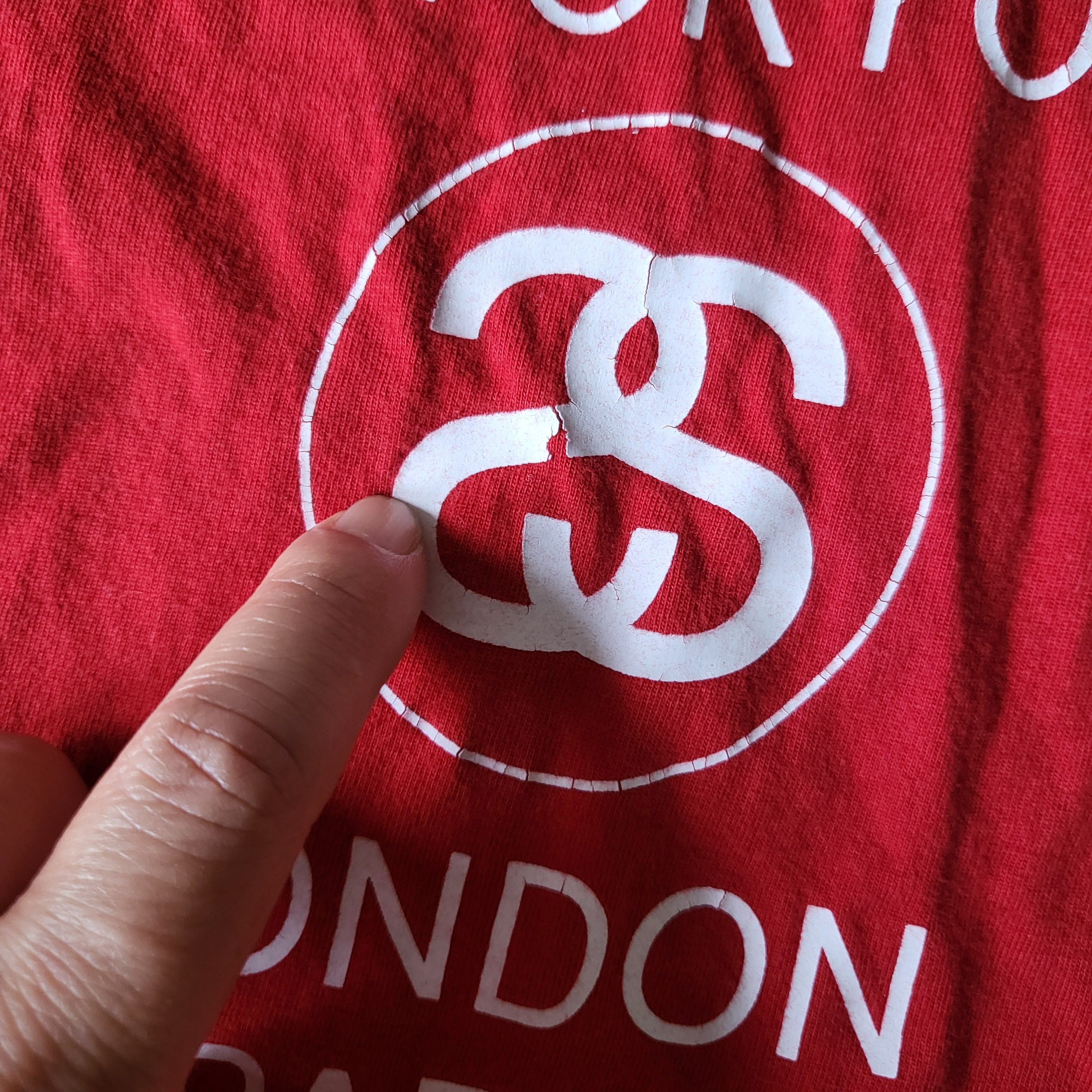 Stussy Stussy Spellout Tank Top, Men's Size Small, Red and White. Size US S / EU 44-46 / 1 - 10 Thumbnail