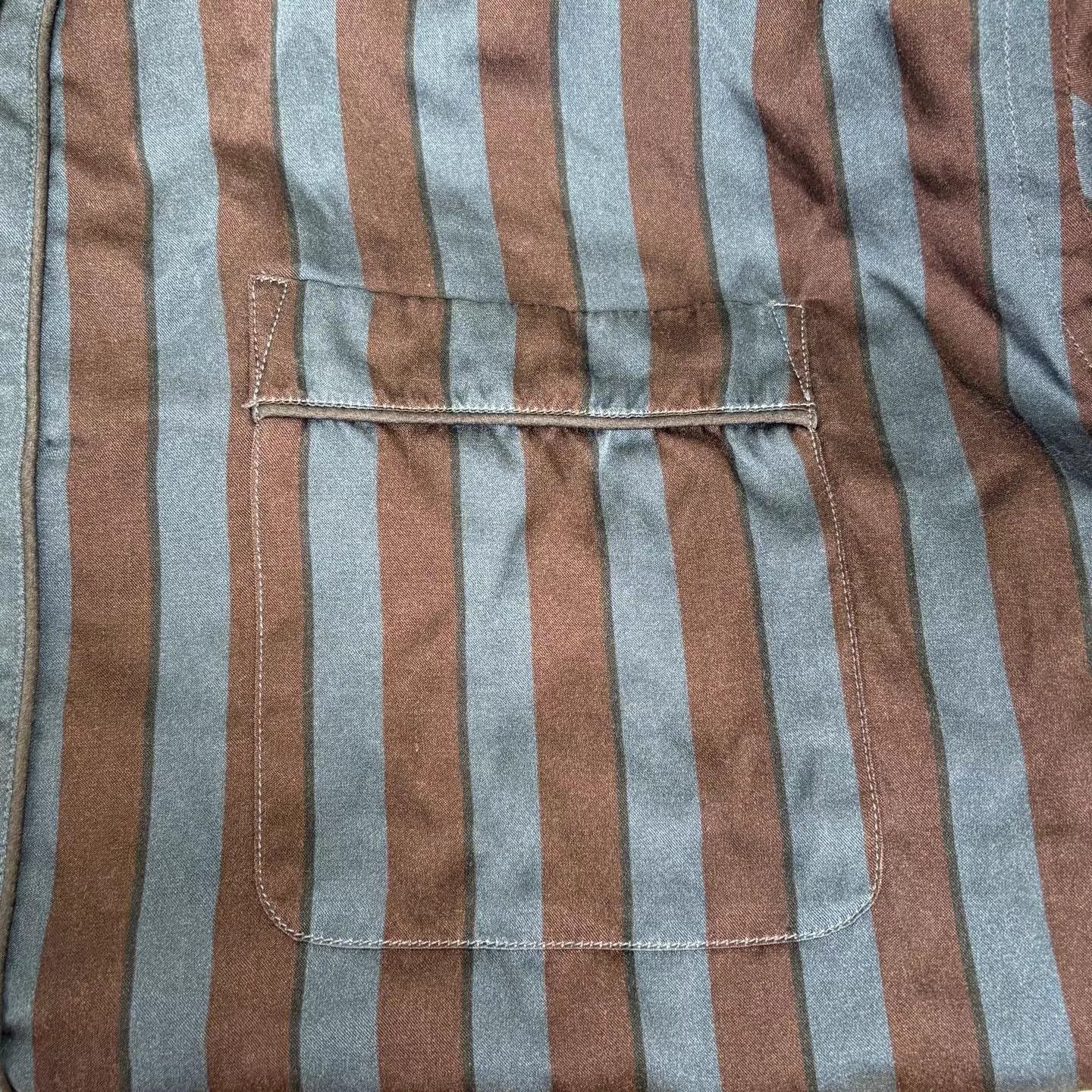 Burberry BURBERRY Classic Stripe Silk Pajama Shirt M Size US M / EU 48-50 / 2 - 7 Thumbnail