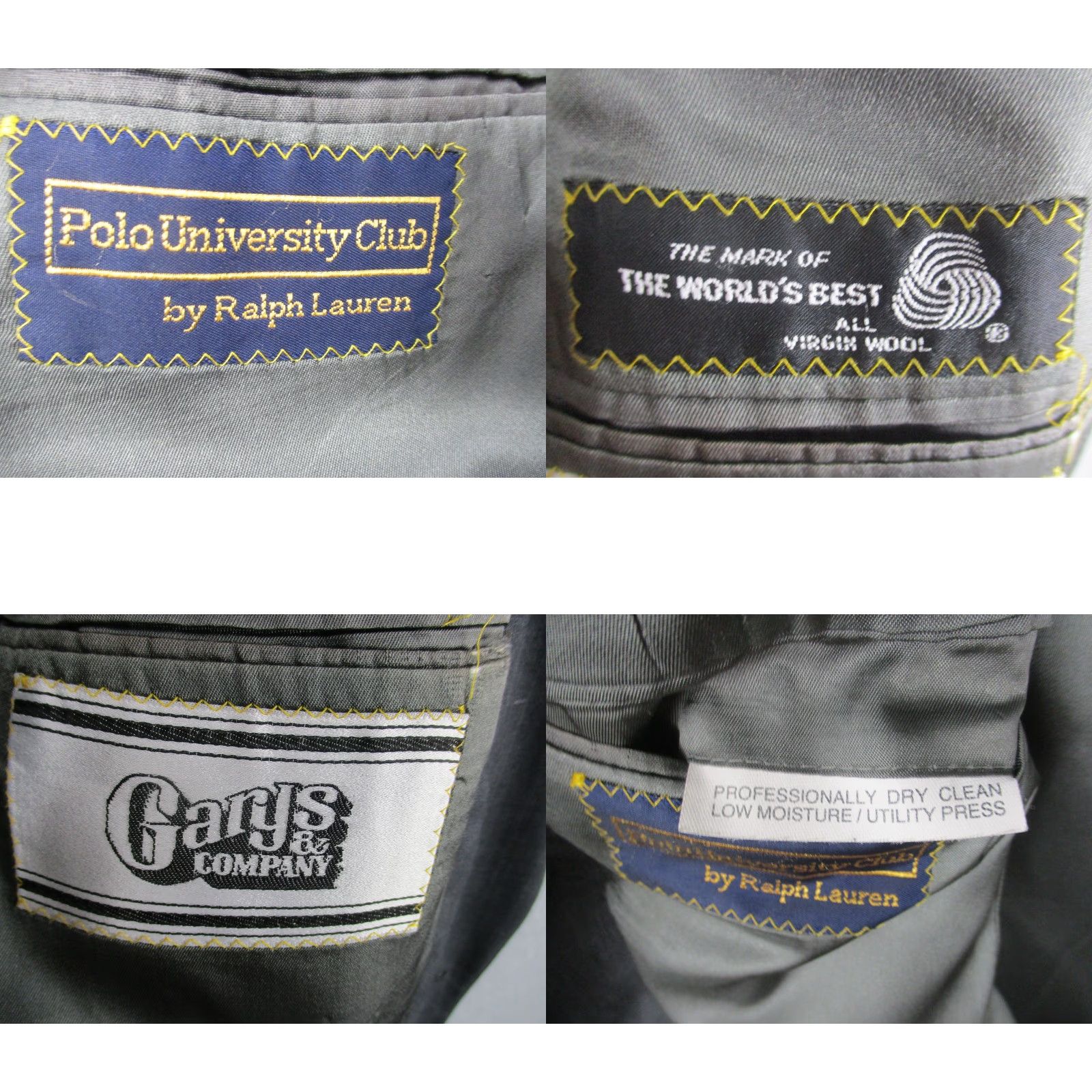Ralph Lauren Ralph Lauren Polo University Club Blazer Mens 44 Gray Wool Pinstripe Sport Coat 2 Piece-Two Button Notch Lapel Classic Made in USA Size US L / EU 52-54 / 3 - 8 Thumbnail