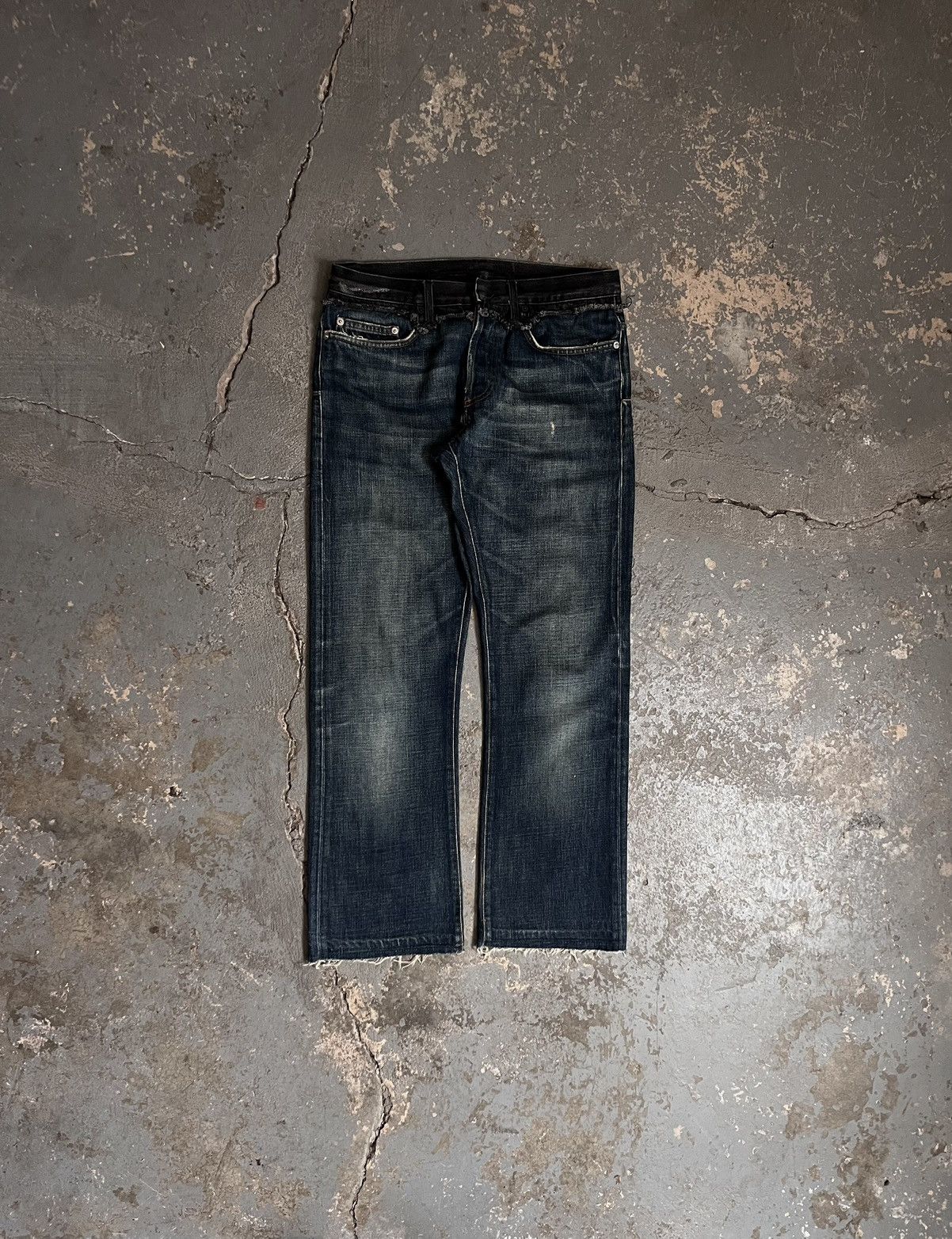 Dior × Hedi Slimane AW06 “These Grey Days” Cummerbund Jeans | Grailed