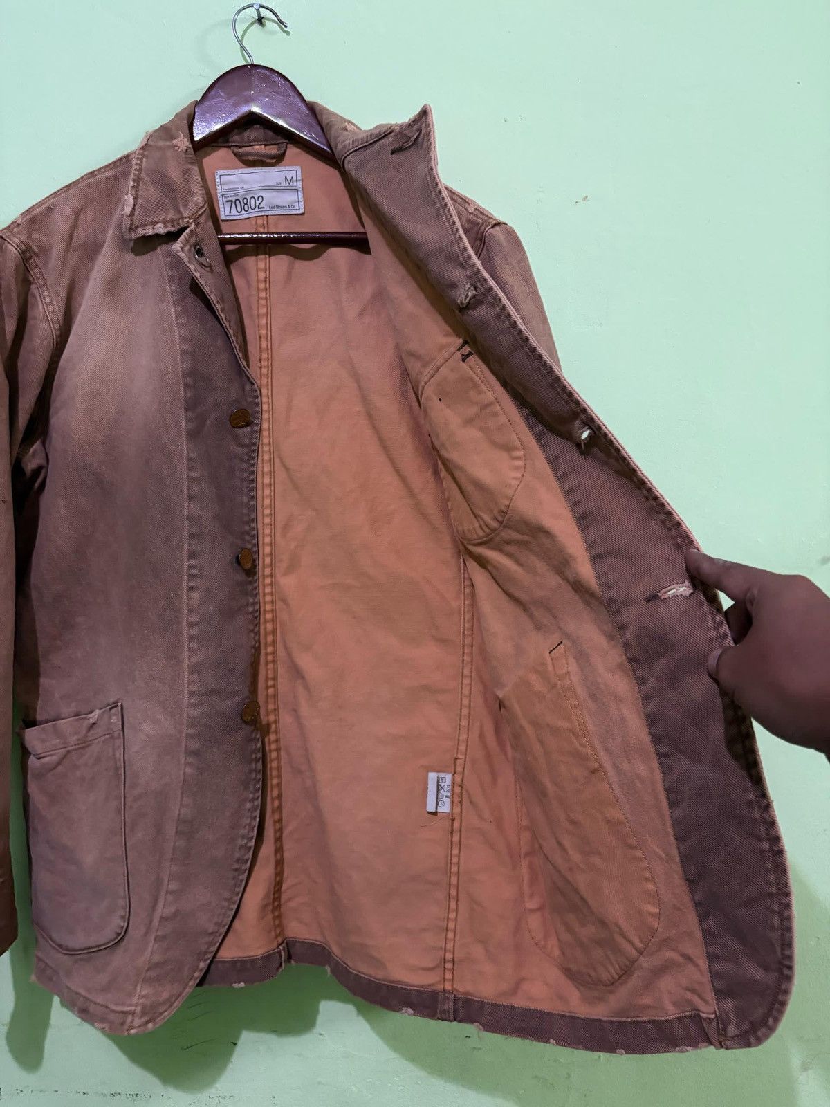 Levi's × Levi's Vintage Clothing Vintage Levi’s Chore Jacket Workwear Design Faded Style Size US M / EU 48-50 / 2 - 6 Thumbnail