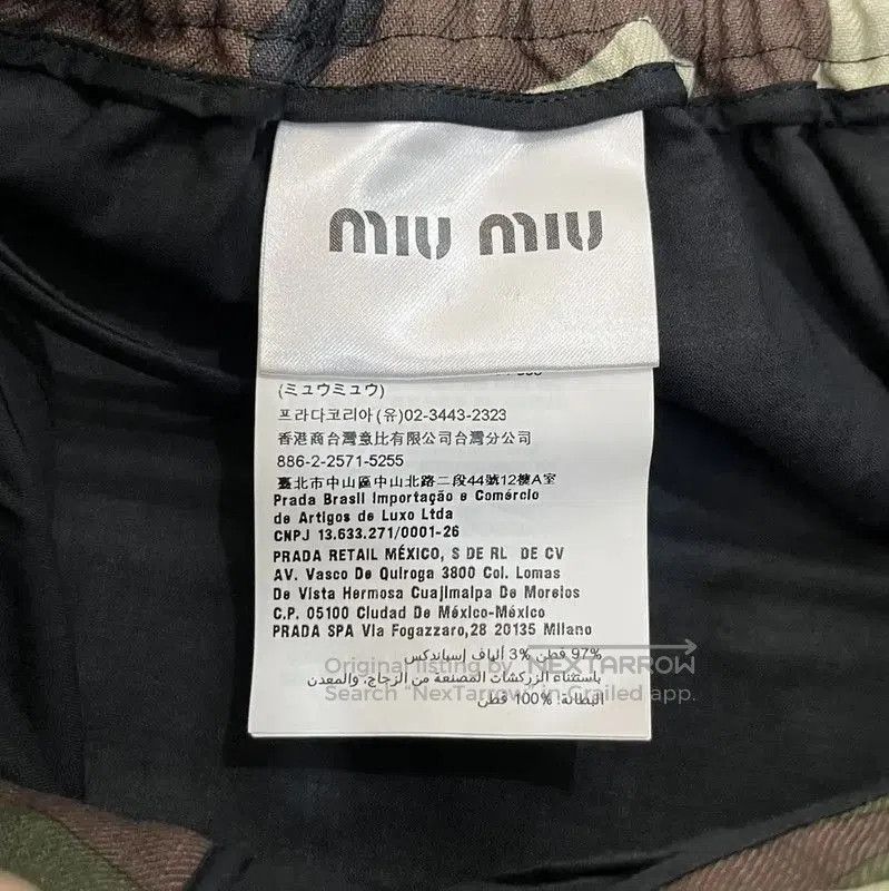 Miu Miu Miu Miu Women's Cotton Camouflage Skirt . Size 23" - 6 Thumbnail