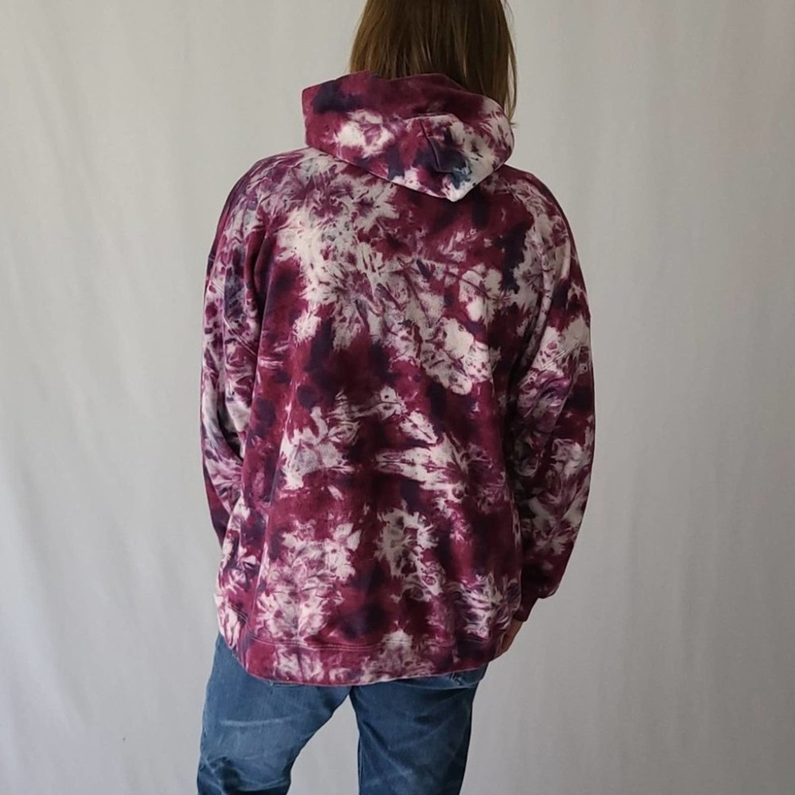 Hanes Oversized Bleached Hoodie tie dye Size XXL / US 16-18 / IT 52-54 - 6 Thumbnail