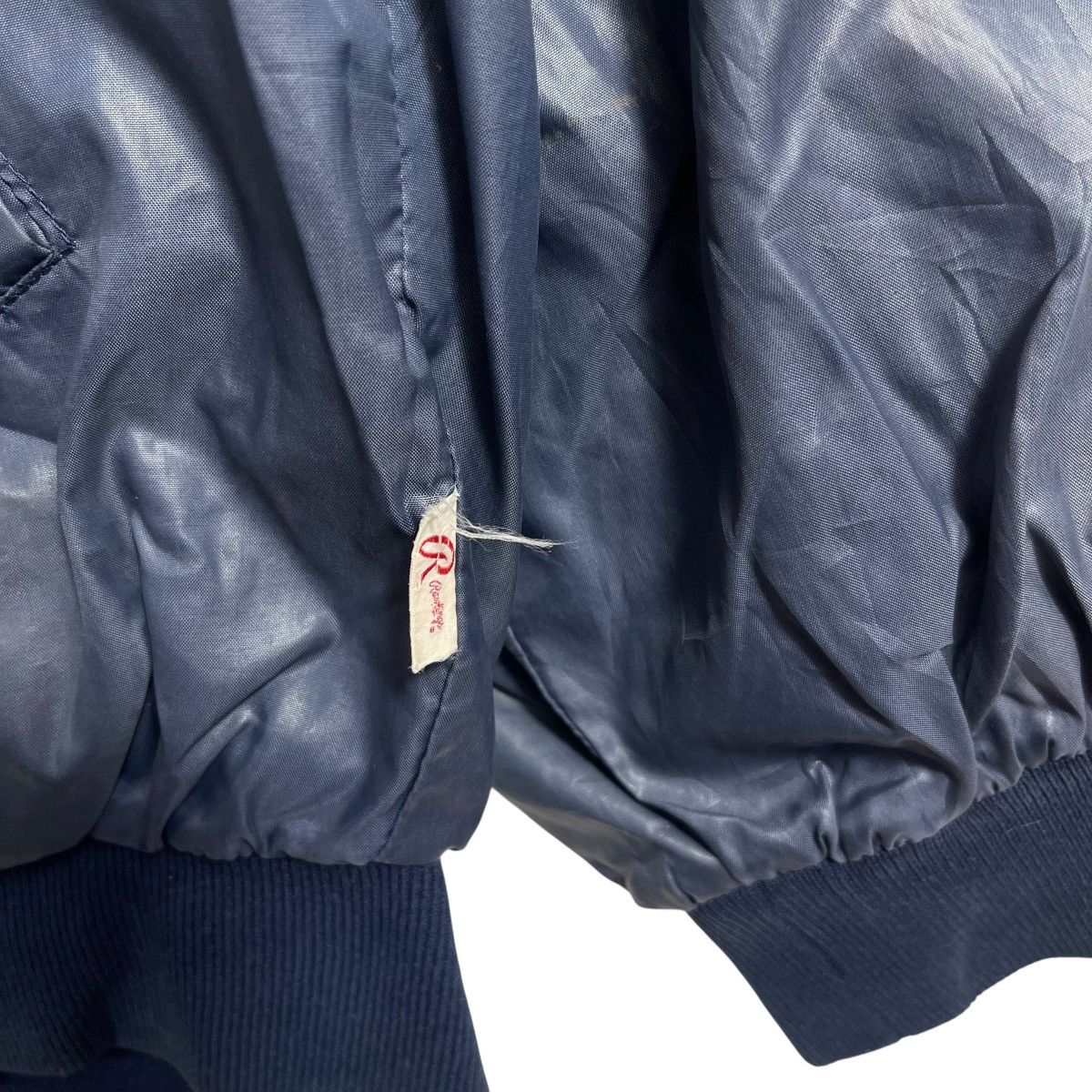 Vintage Vintage Rawlings Condors Nylon Bomber Jacket LL Navy Size US L / EU 52-54 / 3 - 5 Thumbnail
