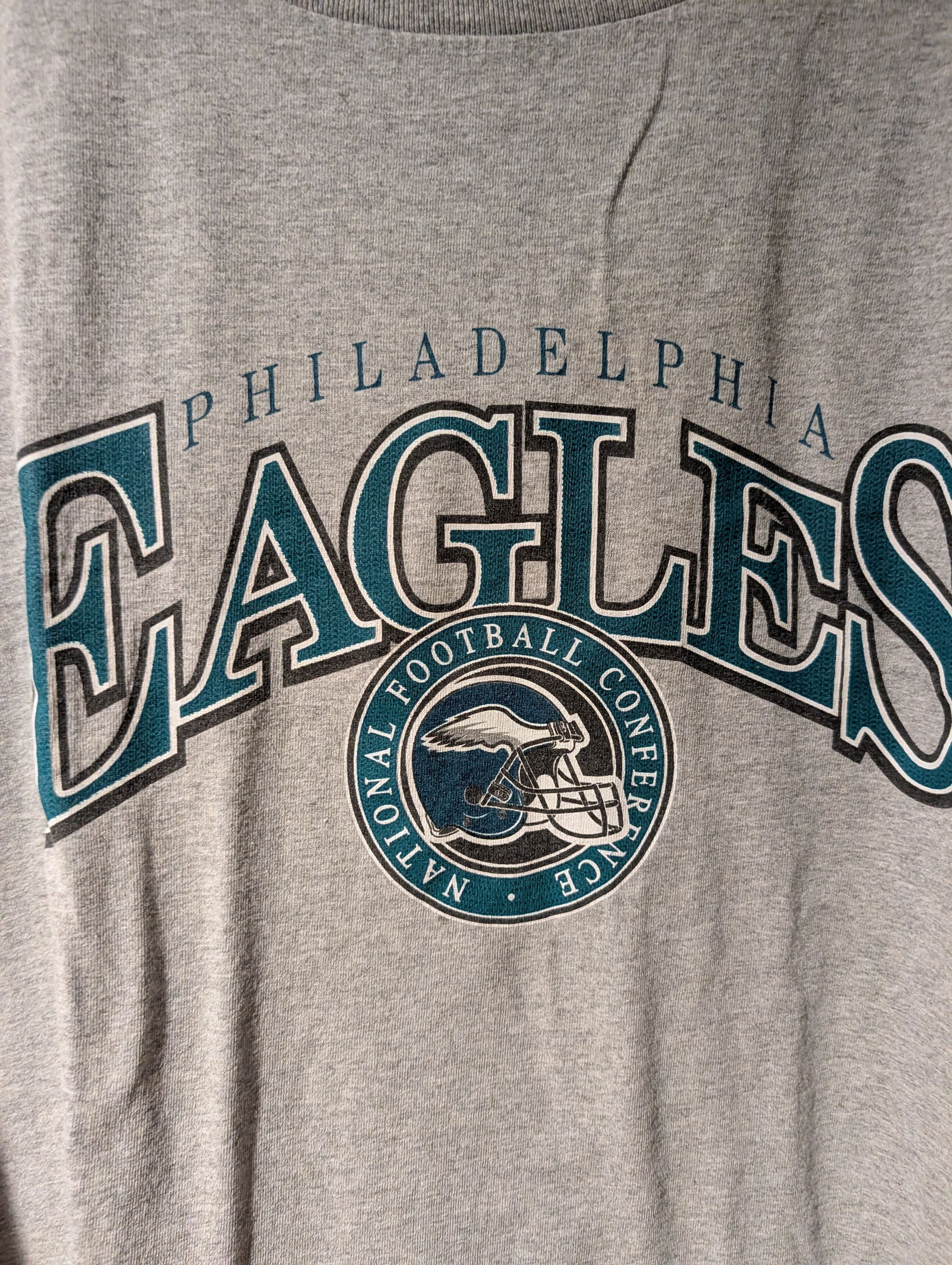 NFL Vintage 90s Philadelphia Eagles Long Sleeve T-Shirt NFL Size US XL / EU 56 / 4 - 2 Thumbnail