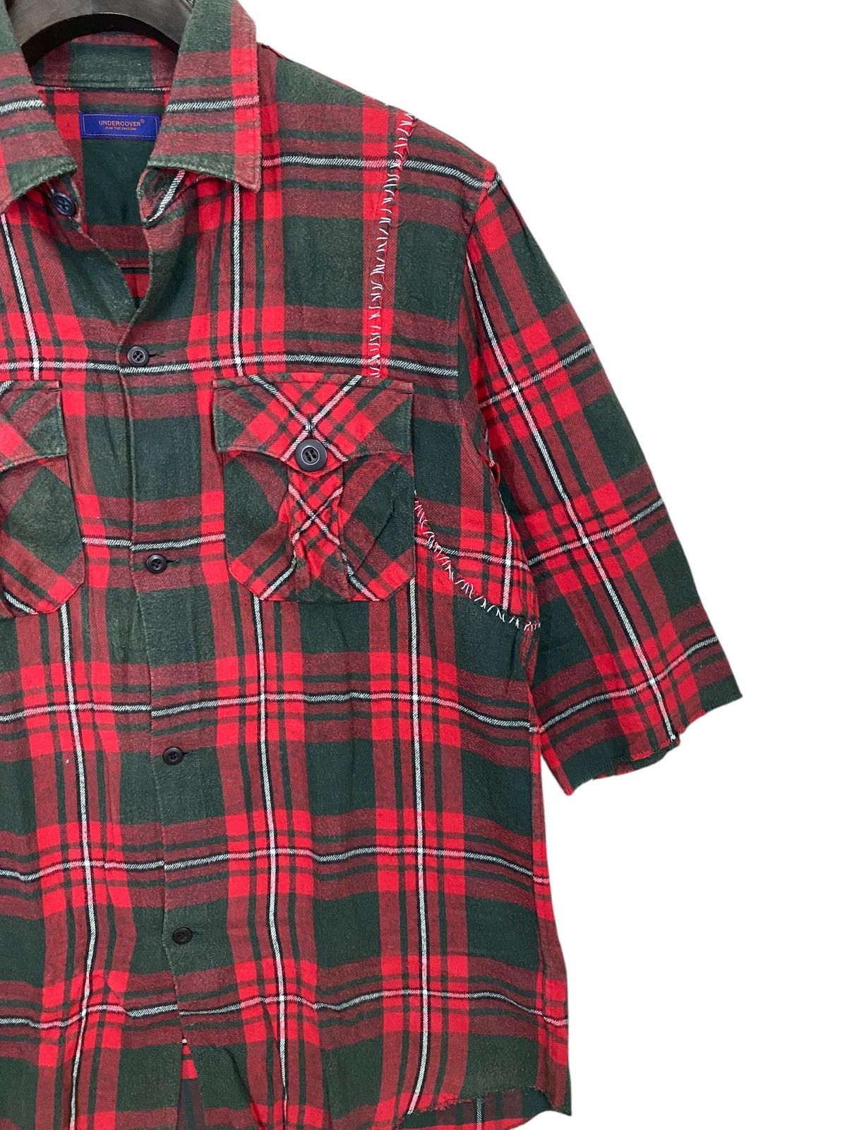 Japanese Brand × Jun Takahashi × Undercover Vintage UNDERCOVER JUN TAKAHASHI tartan shirt button ups Size US M / EU 48-50 / 2 - 4 Thumbnail
