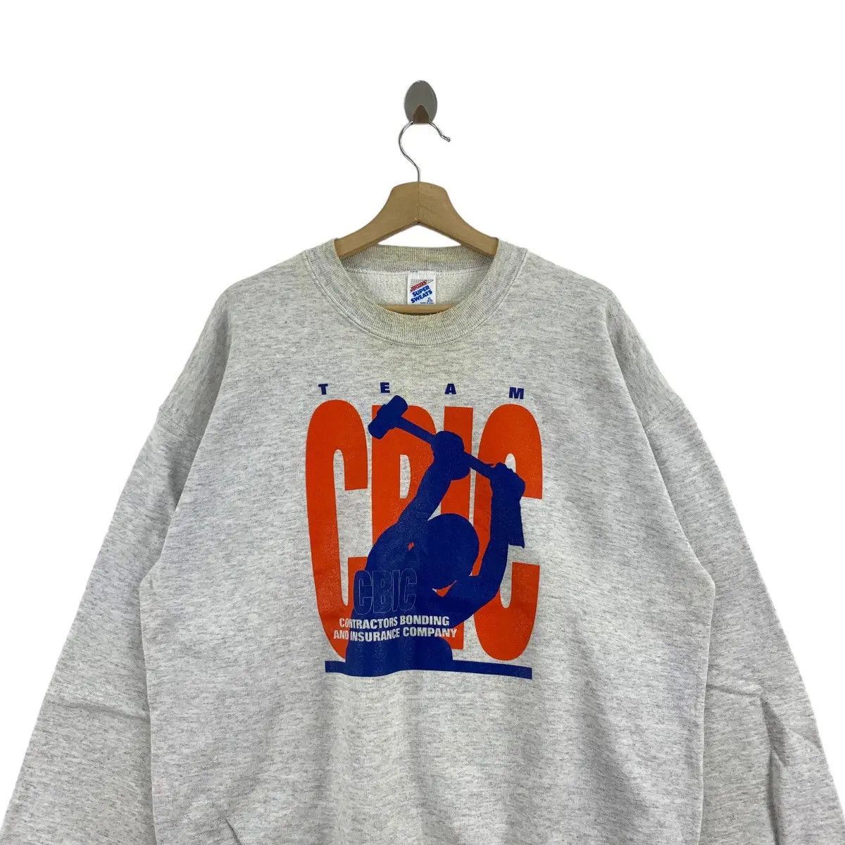 Vintage Vtg 90’ TEAM CBIC Contractor Bonding Insurance Sweatshirt Size XL / US 12-14 / IT 48-50 - 2 Thumbnail