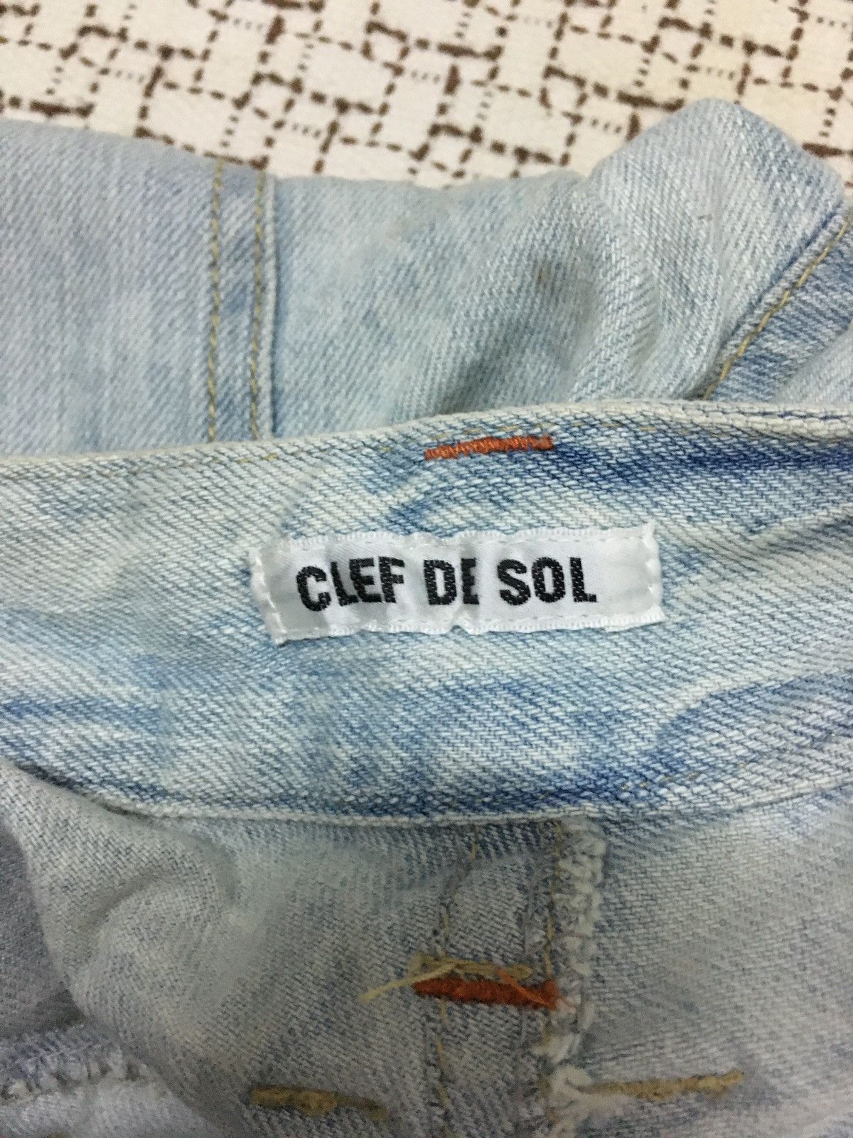 If Six Was Nine × Japanese Brand × Le Grande Bleu (L.G.B.) Clif de Sol Double Waist Nice Jeans (Y01) Size US 32 / EU 48 - 9 Thumbnail