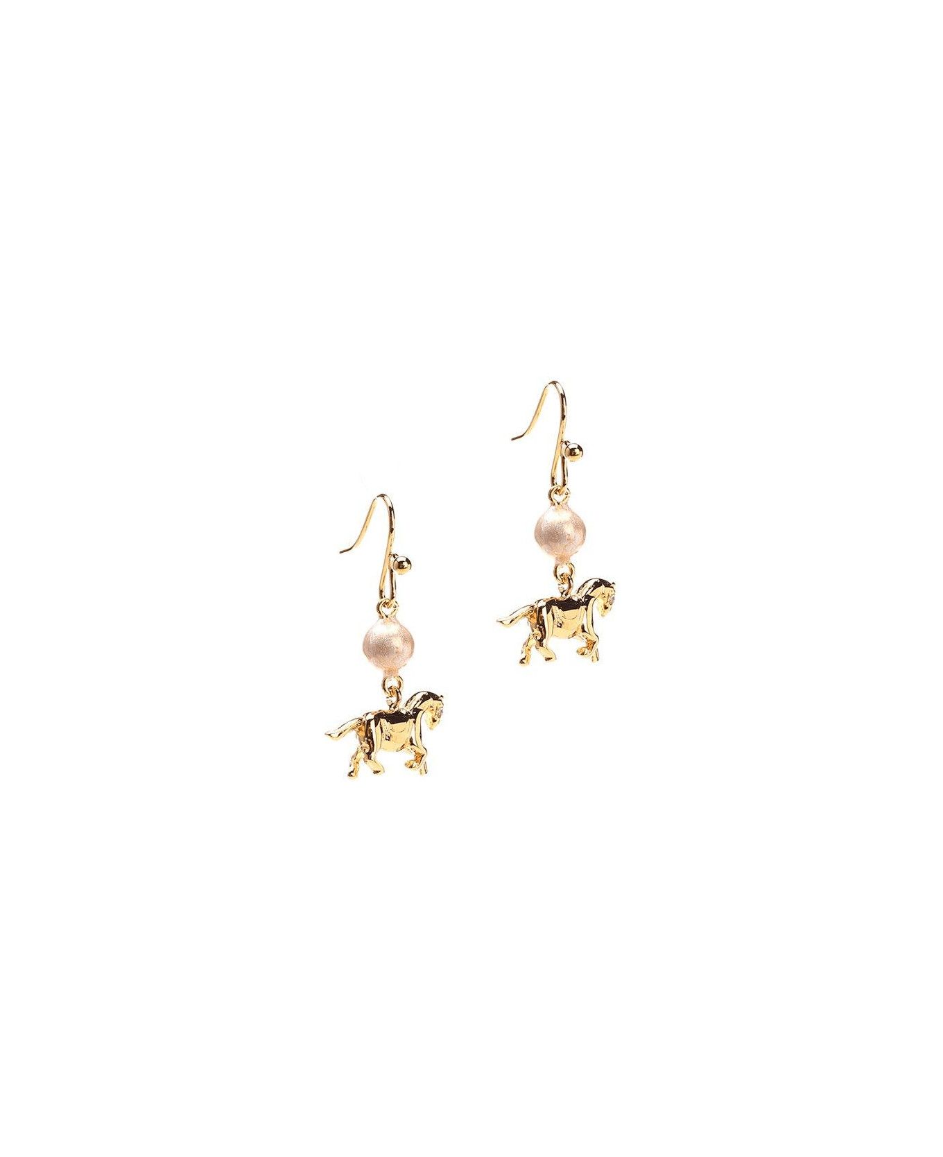 o1f1d3z0725 Size: OS / Horse Pendant Embellished Earrings