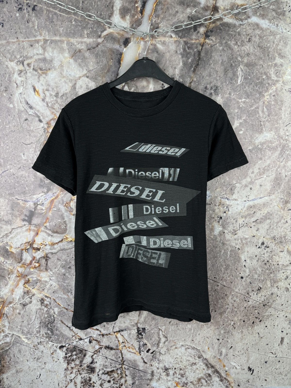 Diesel Men’s Diesel T-Shirt Black Streetwear Size Large Size US L / EU 52-54 / 3 - 1 Thumbnail