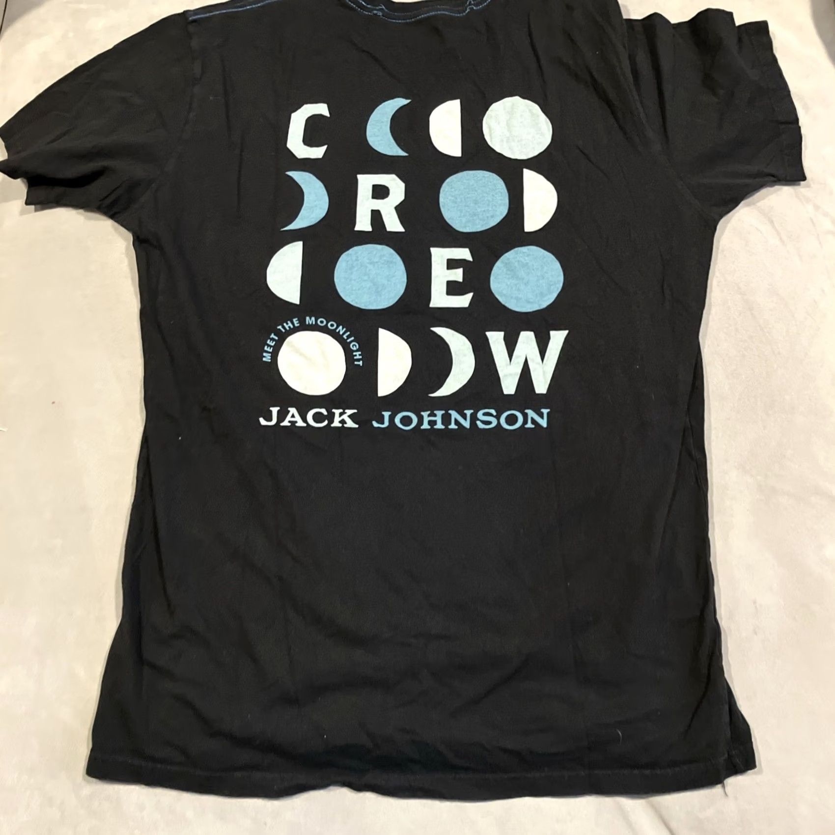 Vintage Jack Johnson Meet The Moonlight Tour Official Crew T Shirt XL Black Men Short Sleeve Cotton US 2020s Size US XL / EU 56 / 4 - 5 Thumbnail