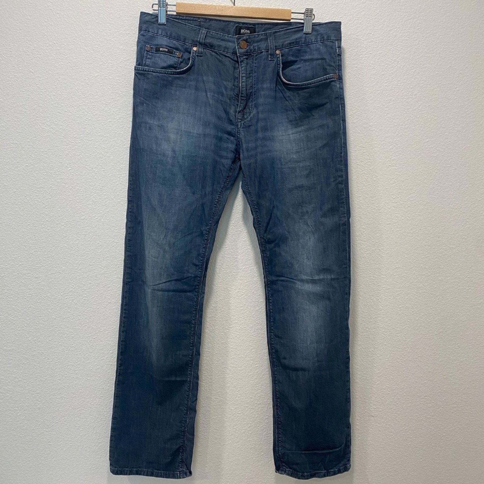 Hugo Boss Hugo Boss Men's Slim Straight Stretch Jeans - 30x32 Size US 30 / EU 46 - 1 Thumbnail