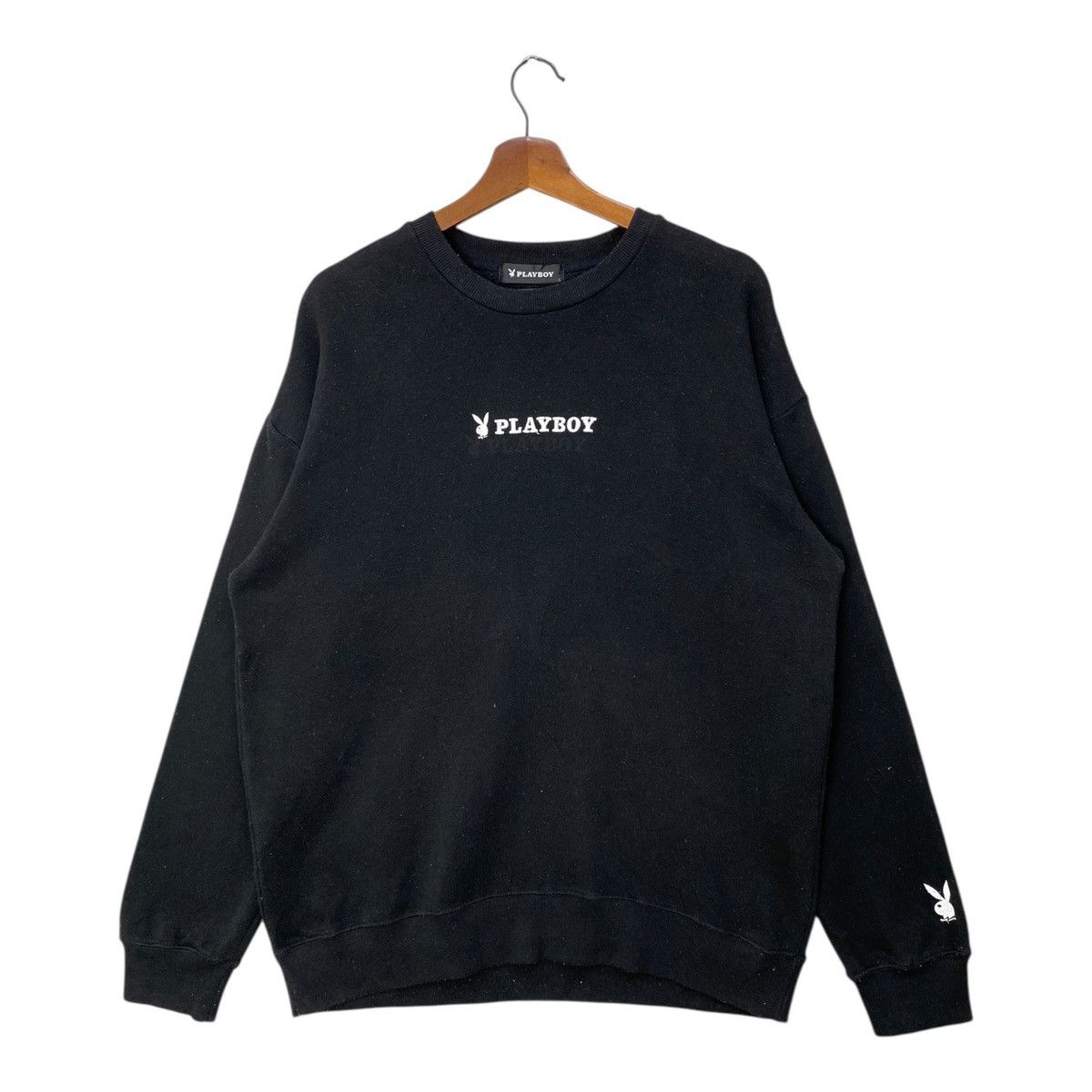 Playboy Playboy Sweatshirt Spellout Light Cotton Crewneck Size L Size US L / EU 52-54 / 3 - 1 Thumbnail