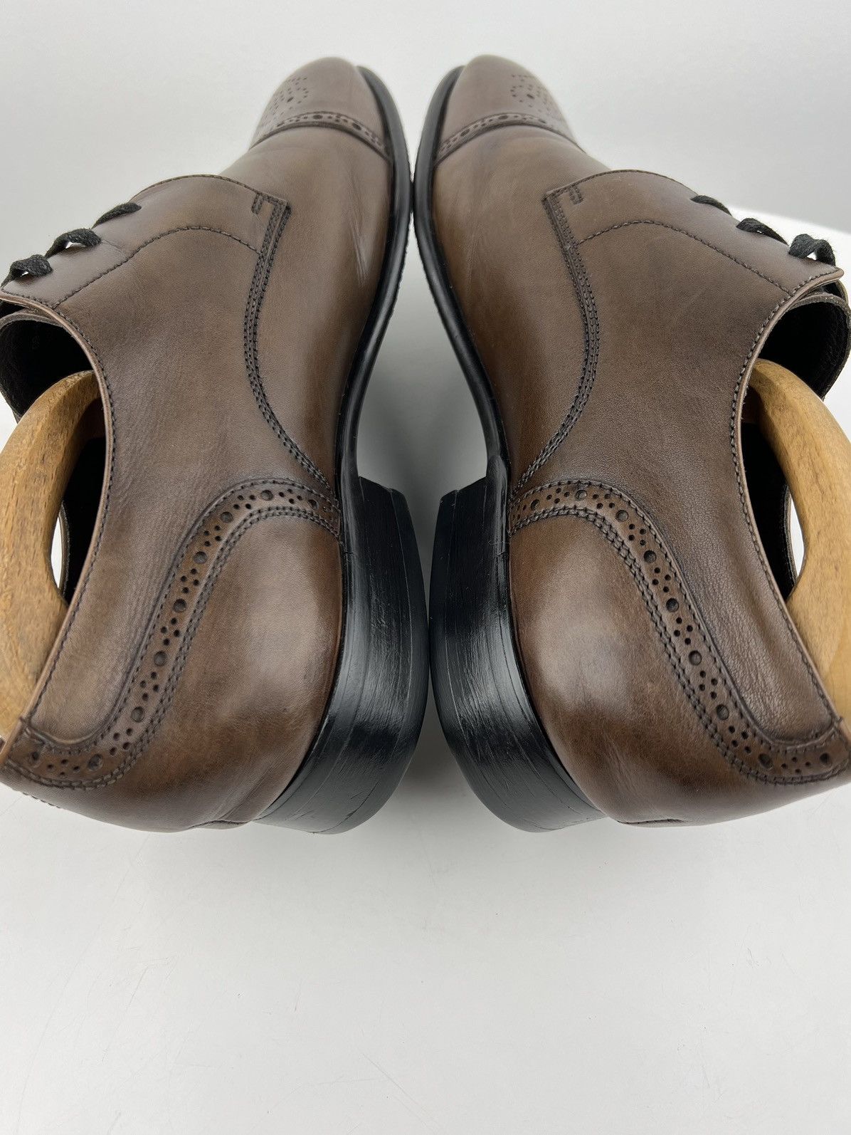 Balmain BALMAIN PARIS Derby Leather Shoes Wingtip Brown Men’s Size US 9 / EU 42 - 10 Thumbnail