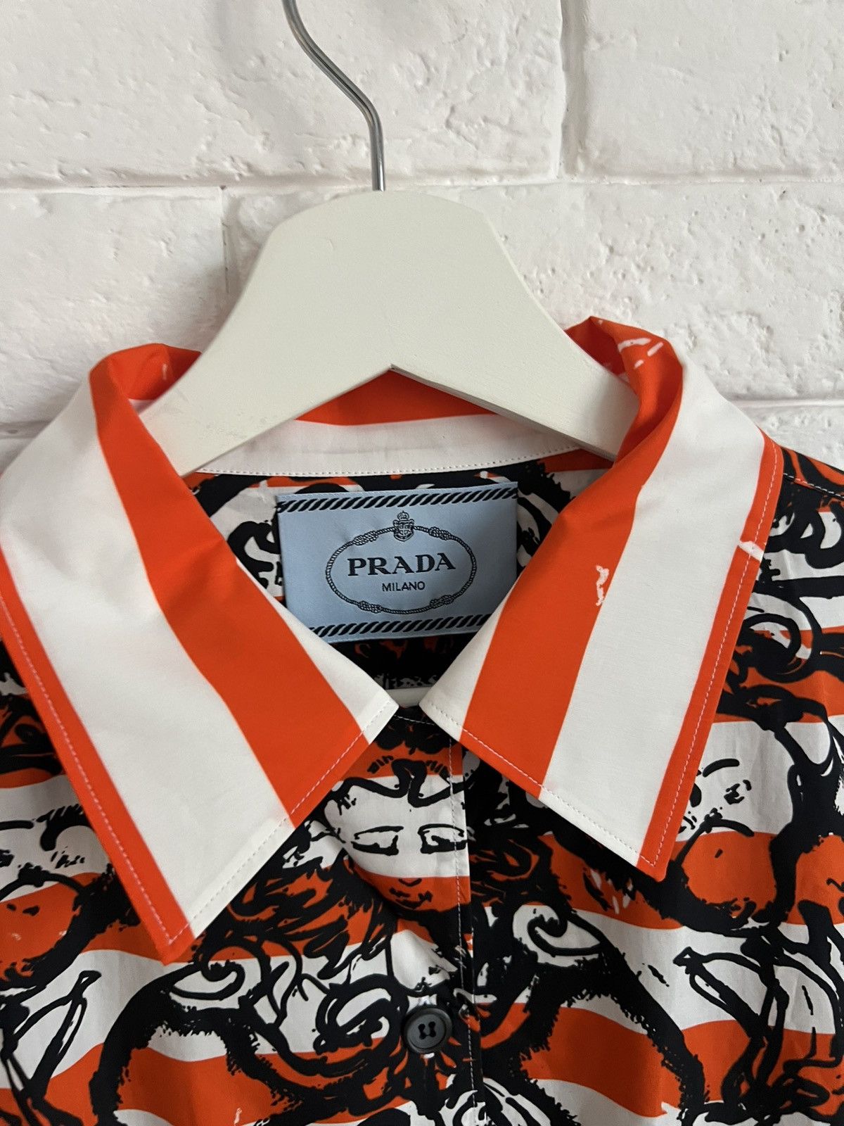 Prada AW2018 Monkey Cherub shirt Size US L / EU 52-54 / 3 - 5 Thumbnail