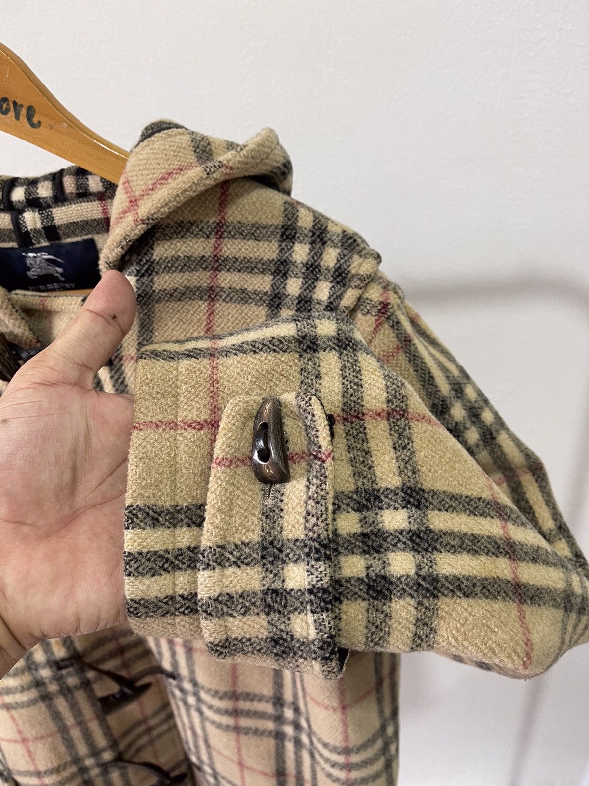 Burberry × Vintage Burberry Nova Check Duffle Coat Size US M / EU 48-50 / 2 - 10 Thumbnail