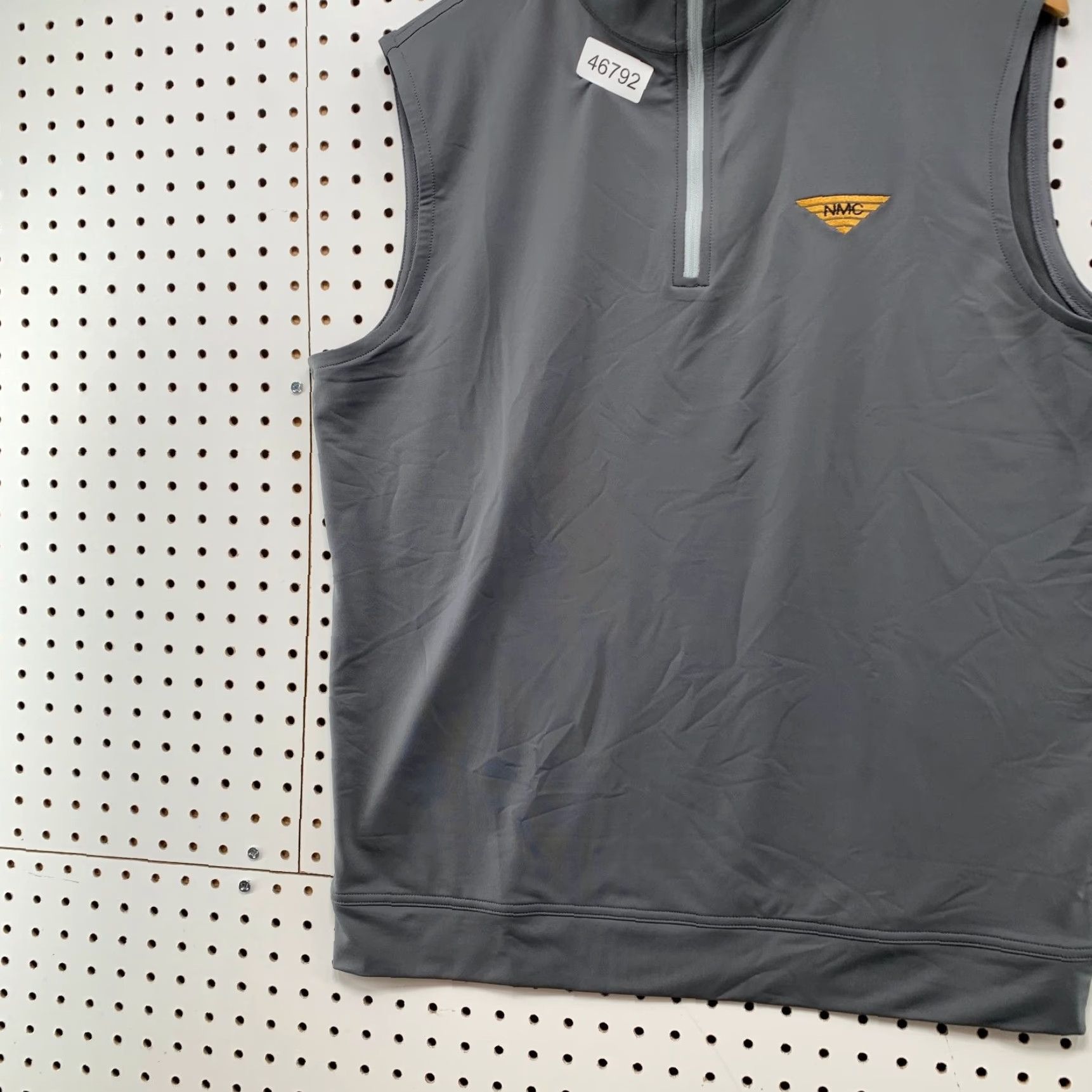 Peter Millar Peter Millar Galway Vest Mens Large Gray Nmc Sleeveless Stretch 1/4 Zip Golf Vest Size US L / EU 52-54 / 3 - 6 Thumbnail