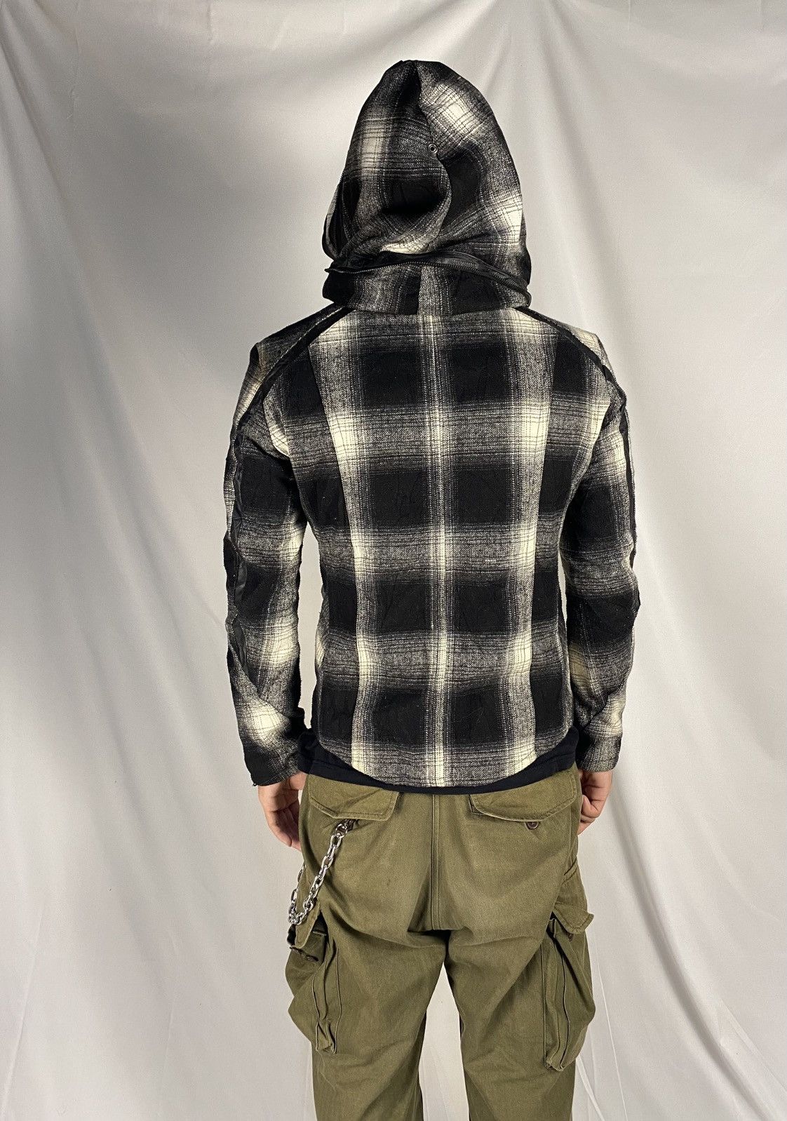 JACKROSE Jackrose Asymmetrical Bono Wool Jacket Checkered Multipocket Size US M / EU 48-50 / 2 - 4 Thumbnail