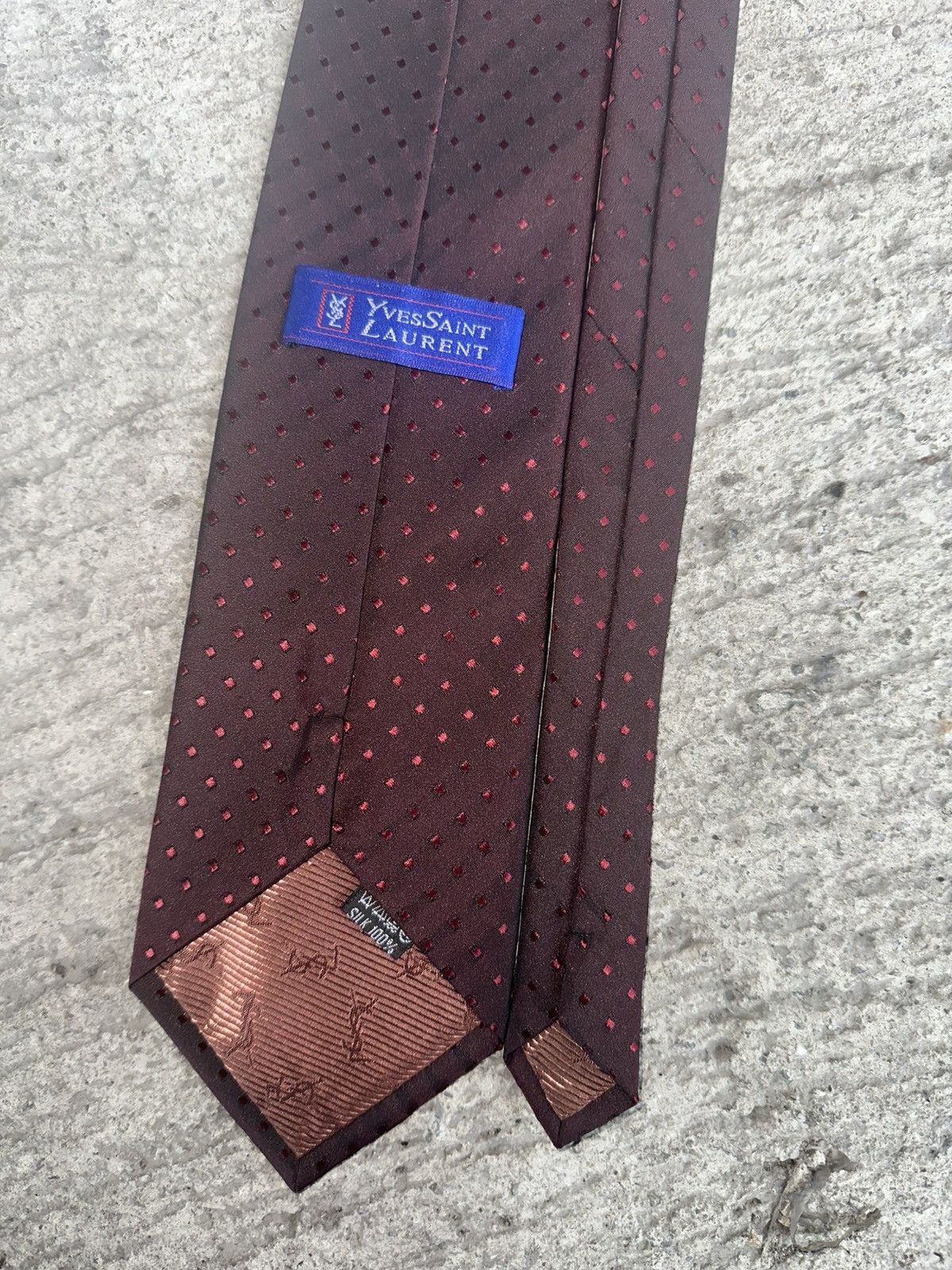 Designer × Yves Saint Laurent Vintage Yves Saint Laurent Silk Tie Size ONE SIZE - 4 Thumbnail