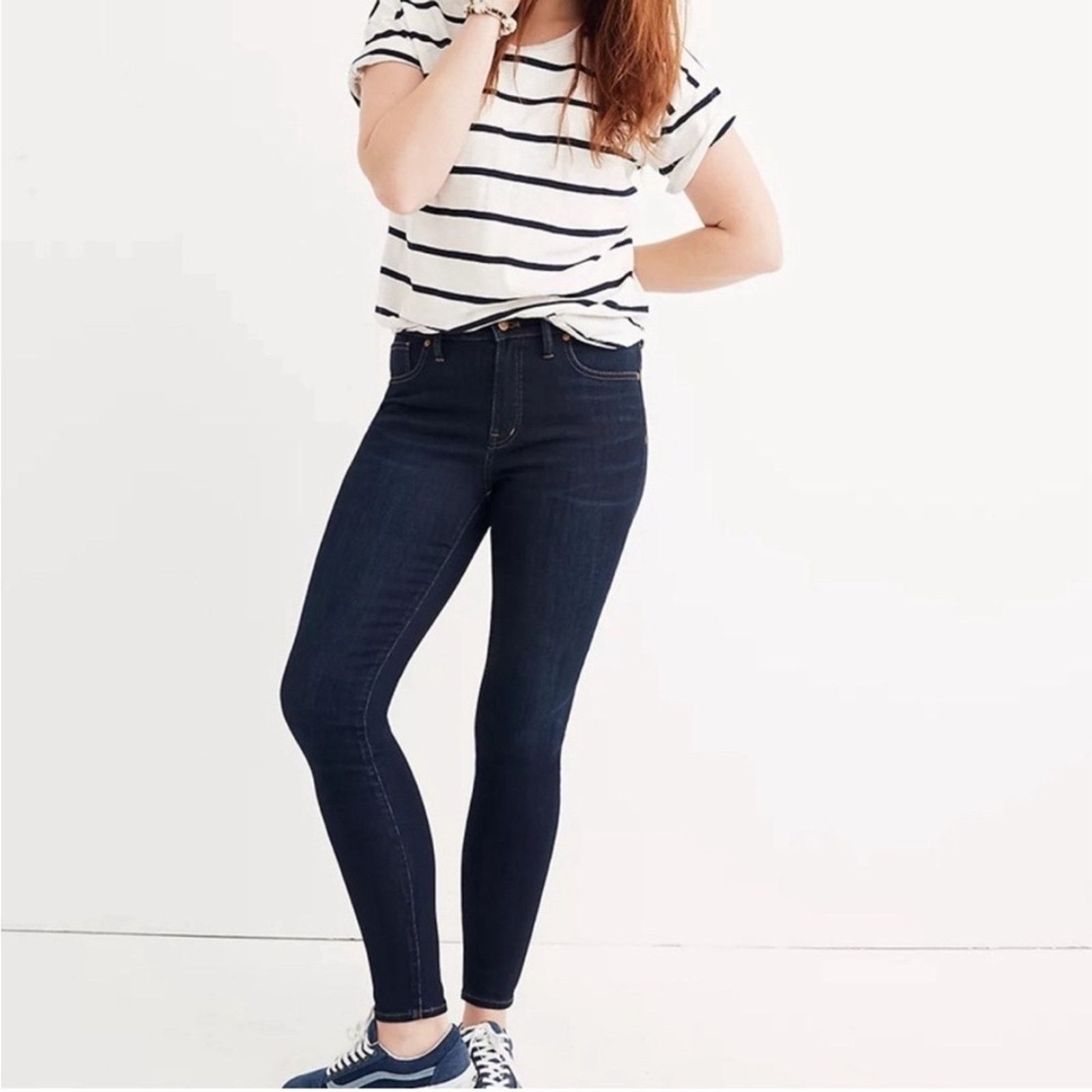Madewell Madewell High Rise Skinny Jeans Size 32" / US 10 / IT 46 - 1 Thumbnail