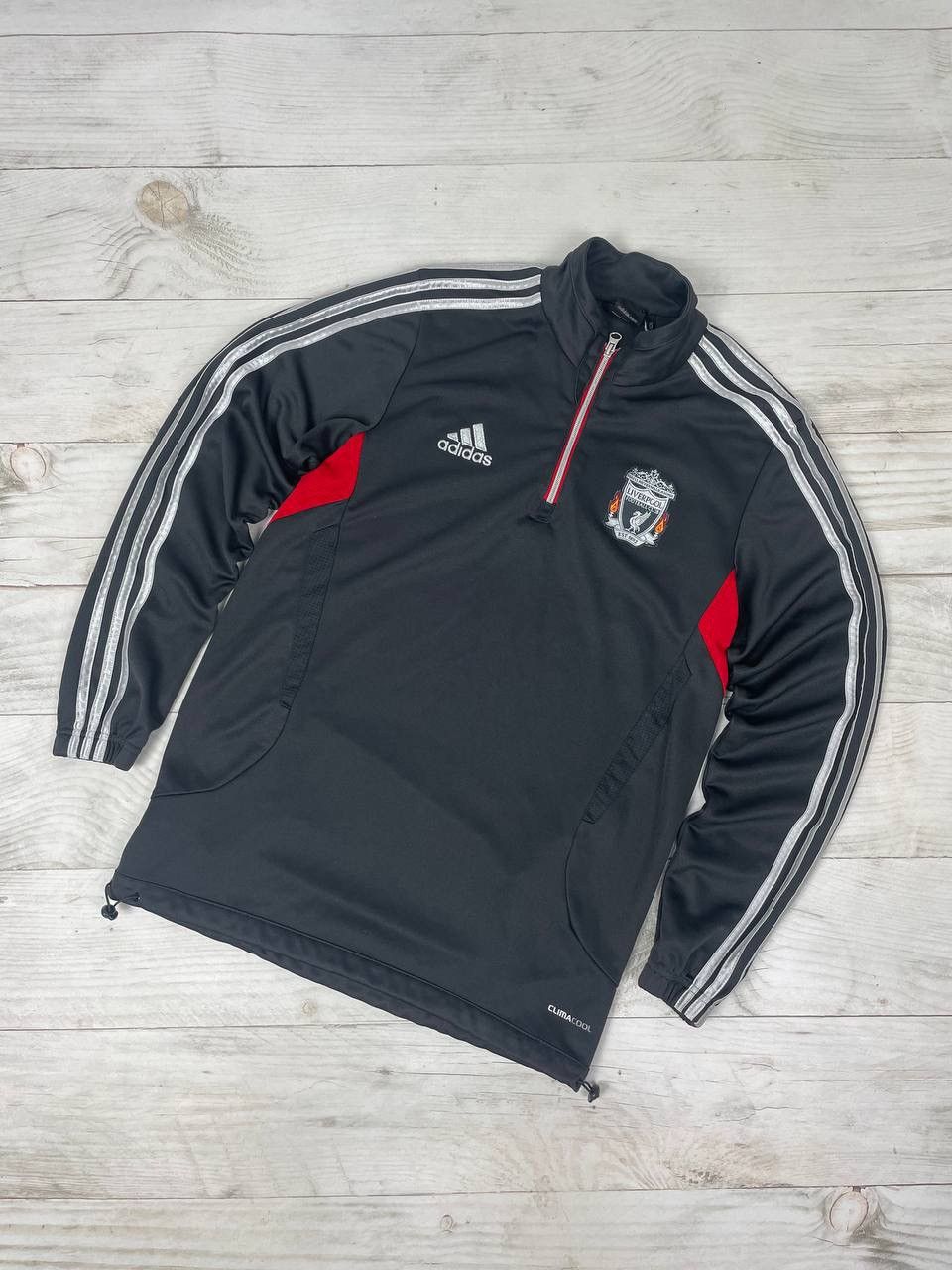 Adidas Adidas Liverpool 2011 2012 Training 1/4 Zip Drill Top Size US M / EU 48-50 / 2 - 1 Thumbnail