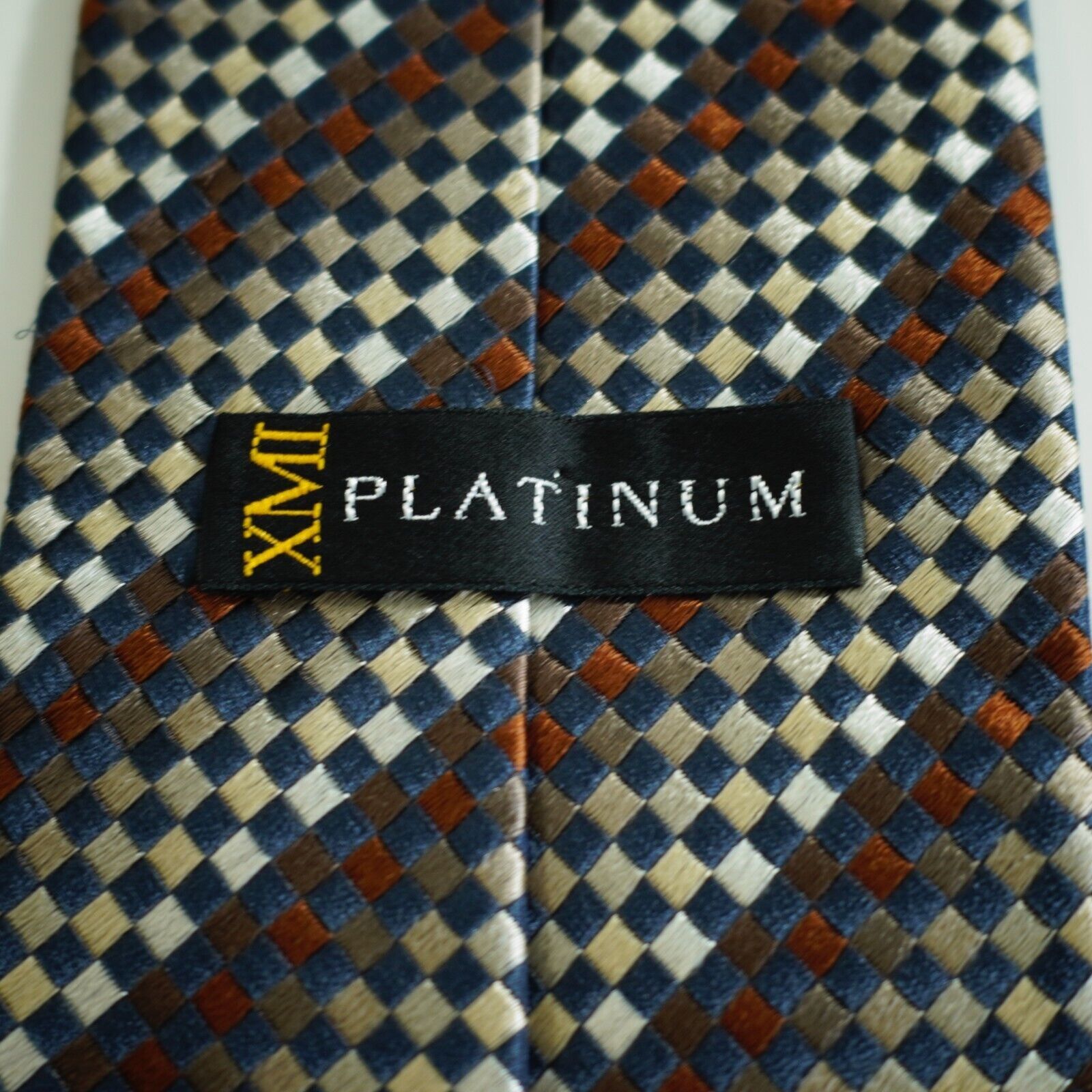 XMI Platinum XMI Platinum Brown Gradient Geometric Woven Striped Wide Sil Size ONE SIZE - 3 Thumbnail