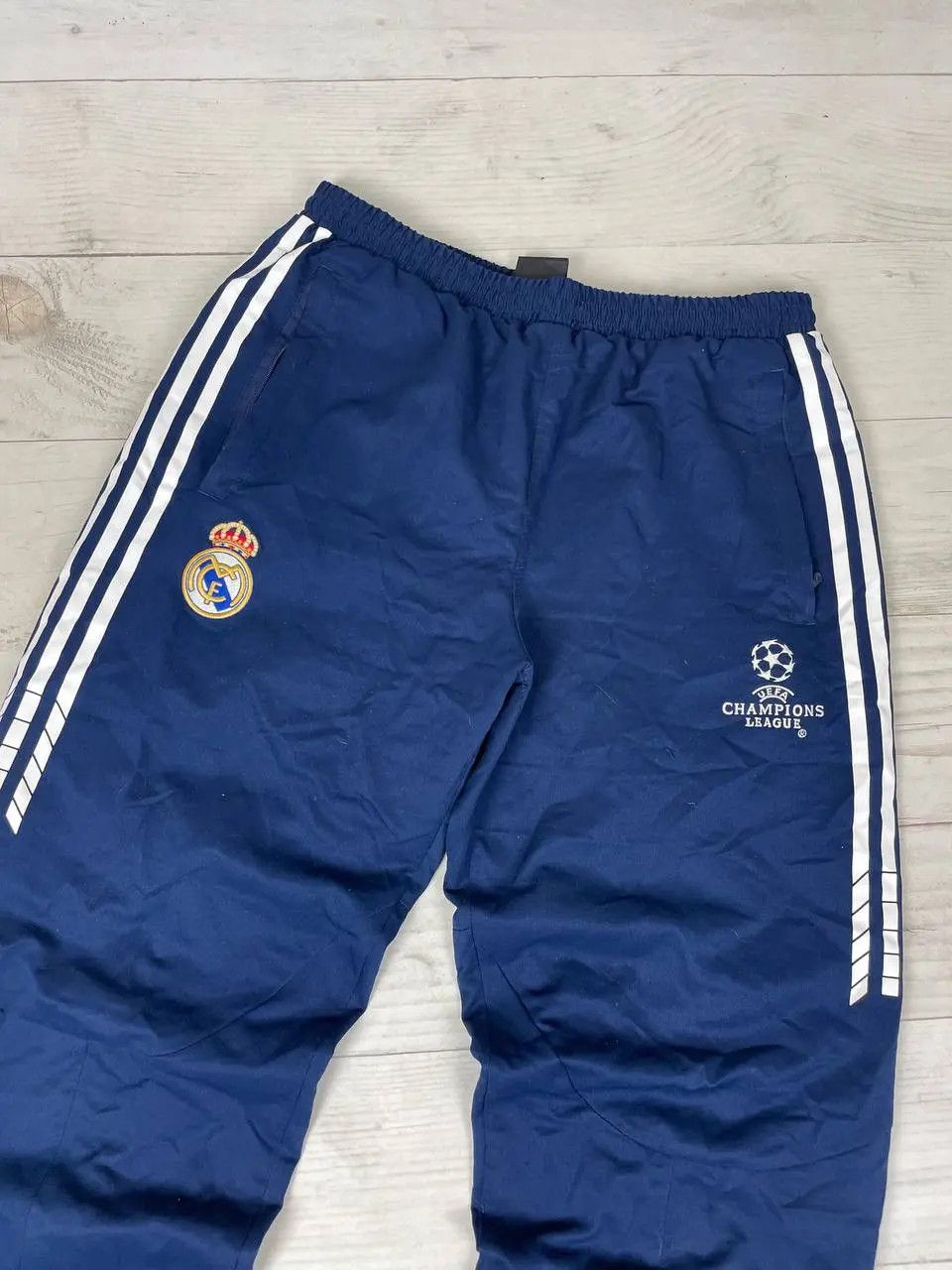 Adidas Vintage Adidas Real Madrid UCL Training Football Pants 00s Size US 34 / EU 50 - 2 Thumbnail