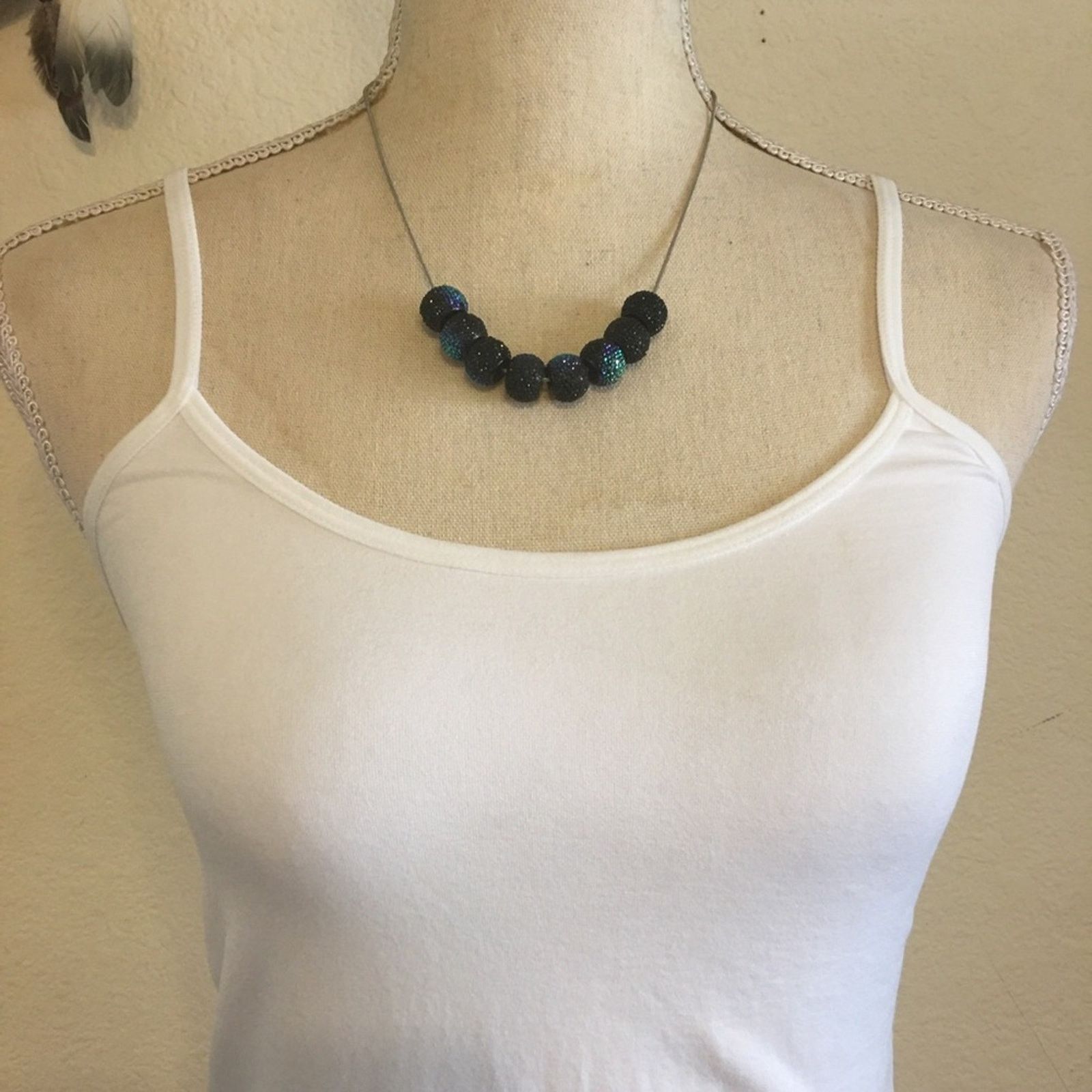 Jewelry Multi sparkle beads on snake chain necklace Size ONE SIZE - 3 Thumbnail
