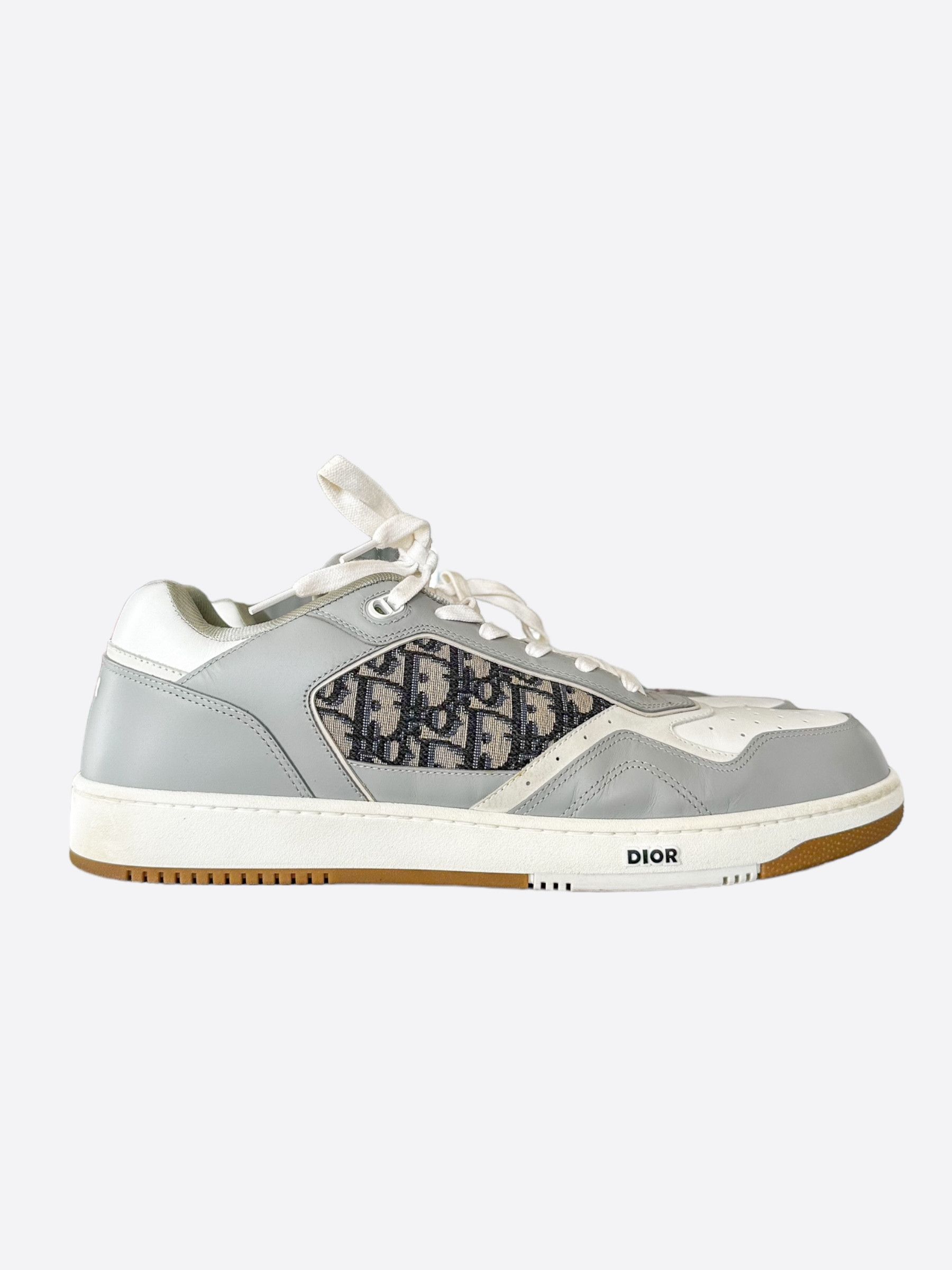 Dior Dior Grey & White Oblique B27 Sneakers Size US 15 / EU 48 - 1 Thumbnail