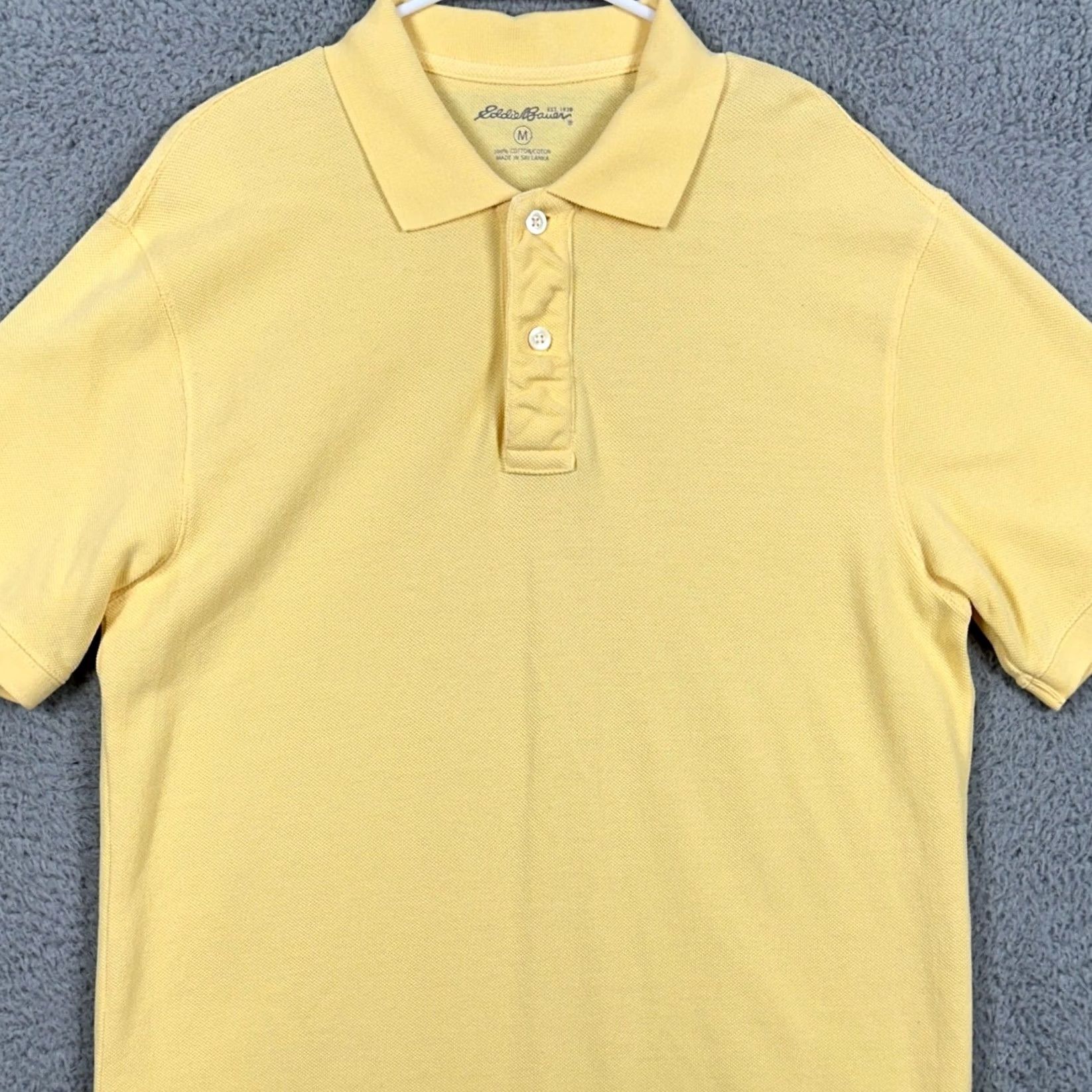 Eddie Bauer Eddie Bauer Polo Shirt Mens Medium Yellow Rugby Outdoor Short Sleeve Size US M / EU 48-50 / 2 - 2 Thumbnail