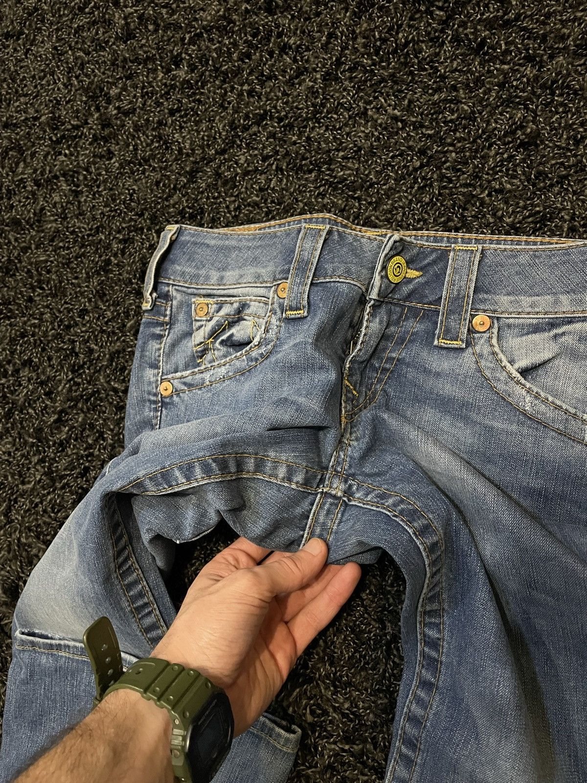 True Religion True Religion Skinny Wide Vintage Pant Jeans Y2K Streetwear Size 30" / US 8 / IT 44 - 9 Thumbnail