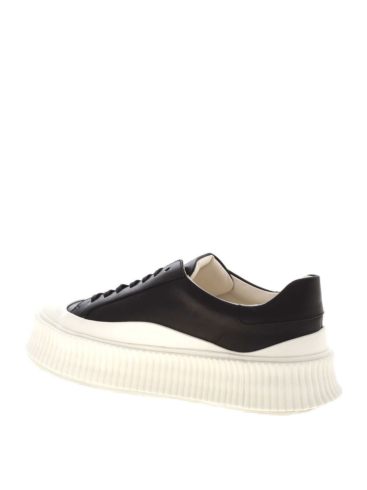 Jil Sander Lake Platform Leather Sneakers Size US 12 / EU 45 - 4 Thumbnail