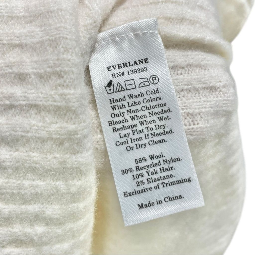 Everlane Everlane The Cozy Stretch Sweater Wool Yak Cream Sweater M Size M / US 6-8 / IT 42-44 - 8 Thumbnail