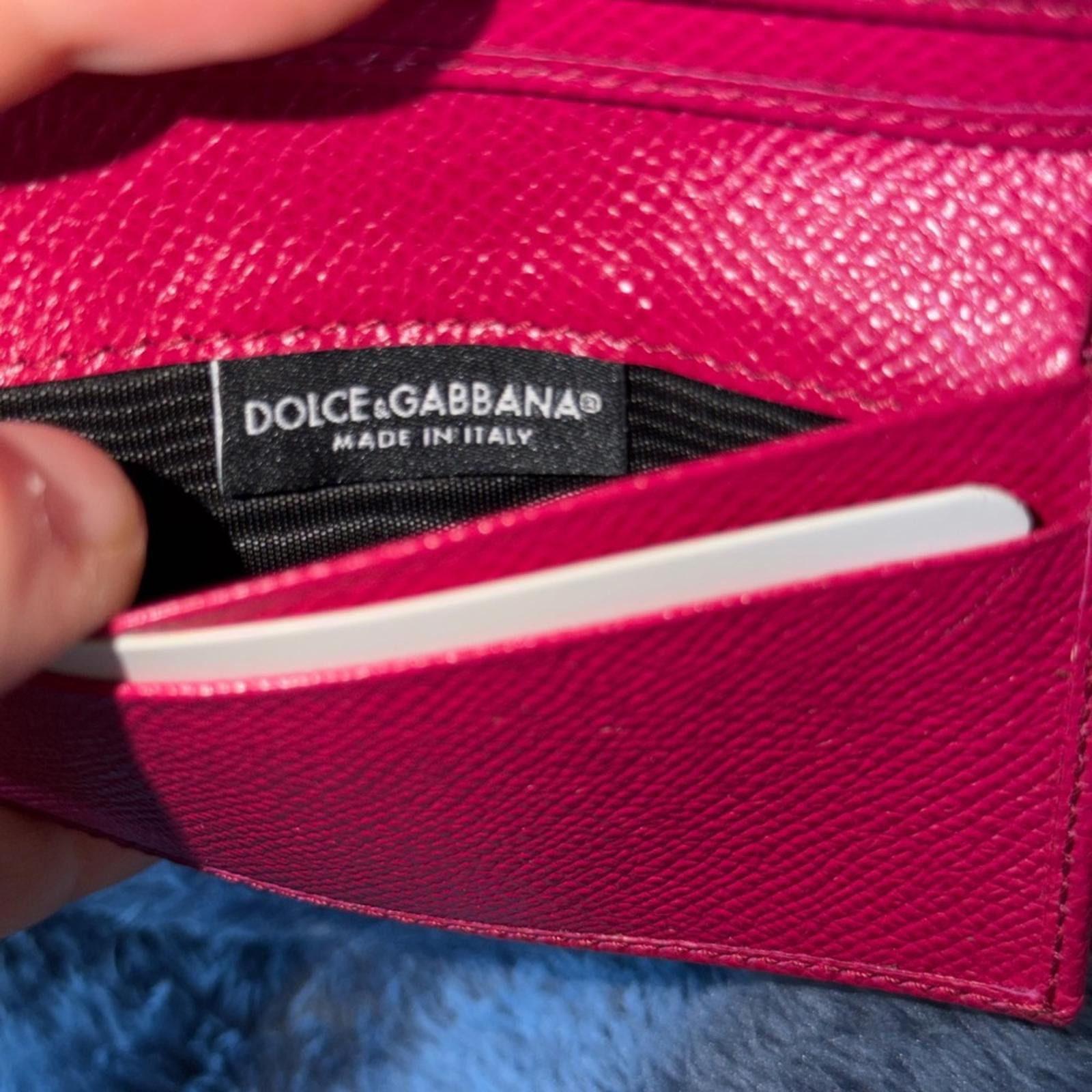 Dolce & Gabbana Dolce & Gabbana Dauphine French-flap Fuchsia Leather Wallet Size ONE SIZE - 9 Thumbnail
