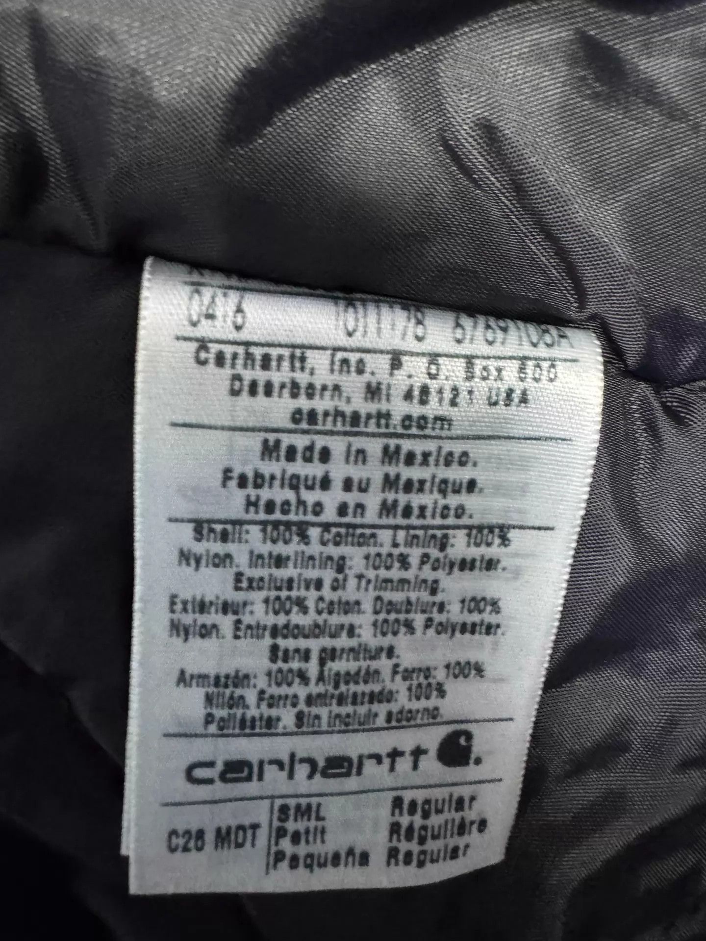 Carhartt Carhartt Vintage C26 MDT Midnight Blue Washed Coat S Size US S / EU 44-46 / 1 - 8 Thumbnail