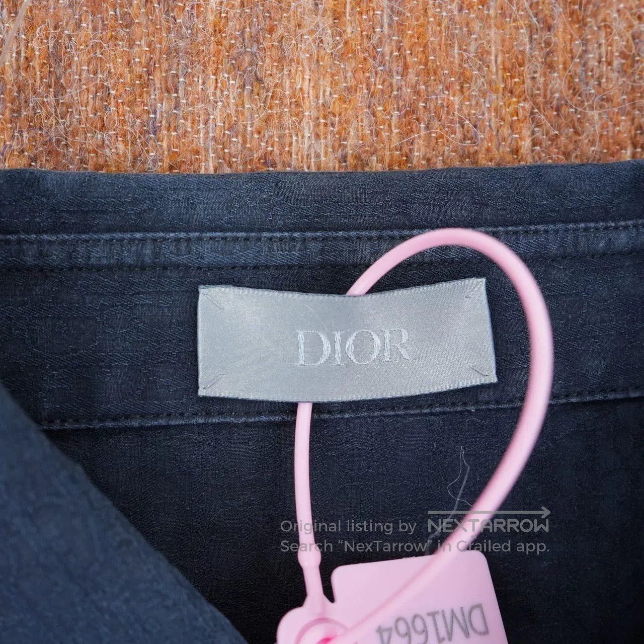 Dior dior logo printed dark blue shirt. Size US M / EU 48-50 / 2 - 4 Thumbnail