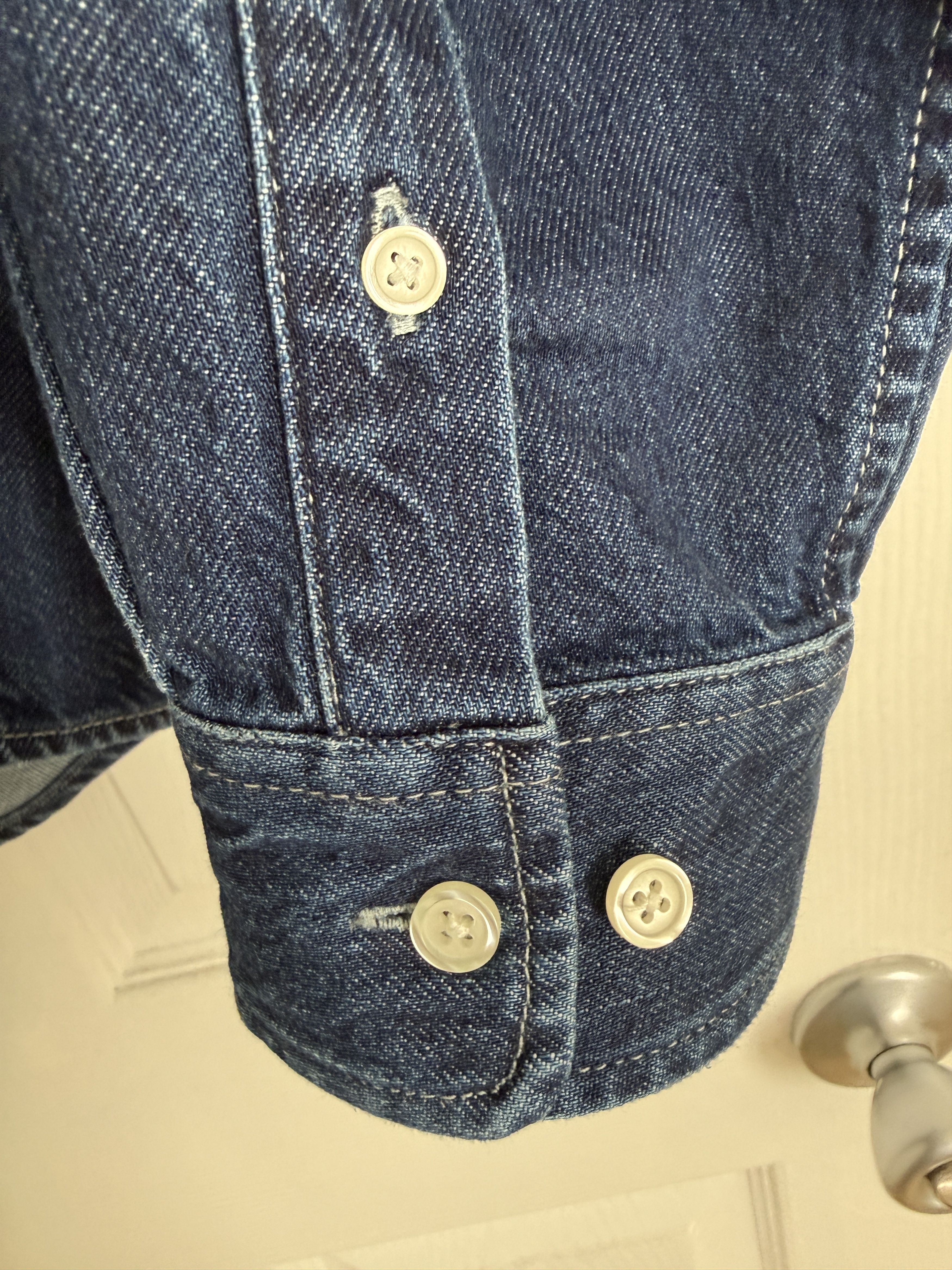 Supreme Small Box Denim Shirt FW 25 Size US L / EU 52-54 / 3 - 4 Thumbnail