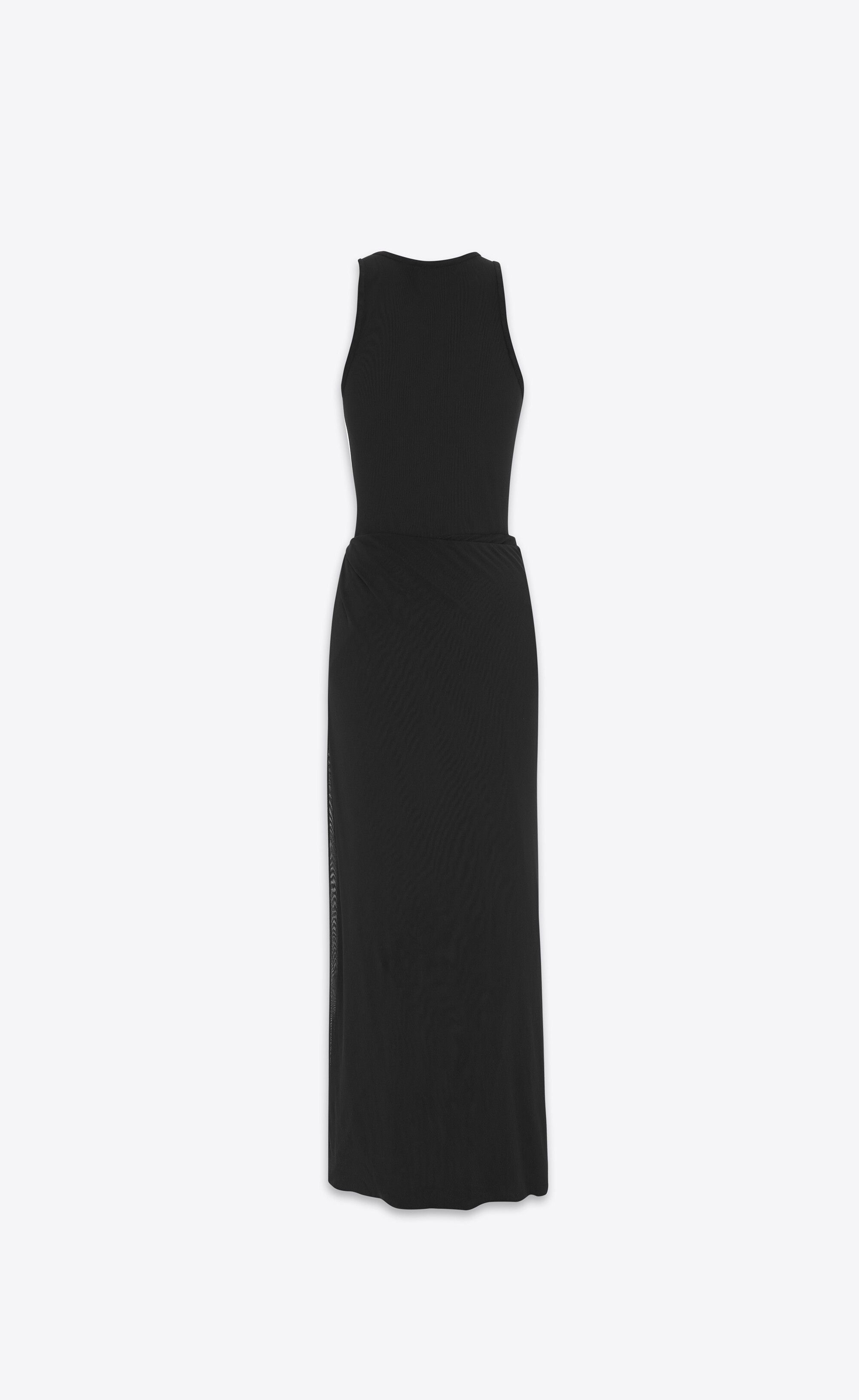 Saint Laurent Paris o1y0126 Maxi Dress in Black Size M / US 6-8 / IT 42-44 - 2 Thumbnail