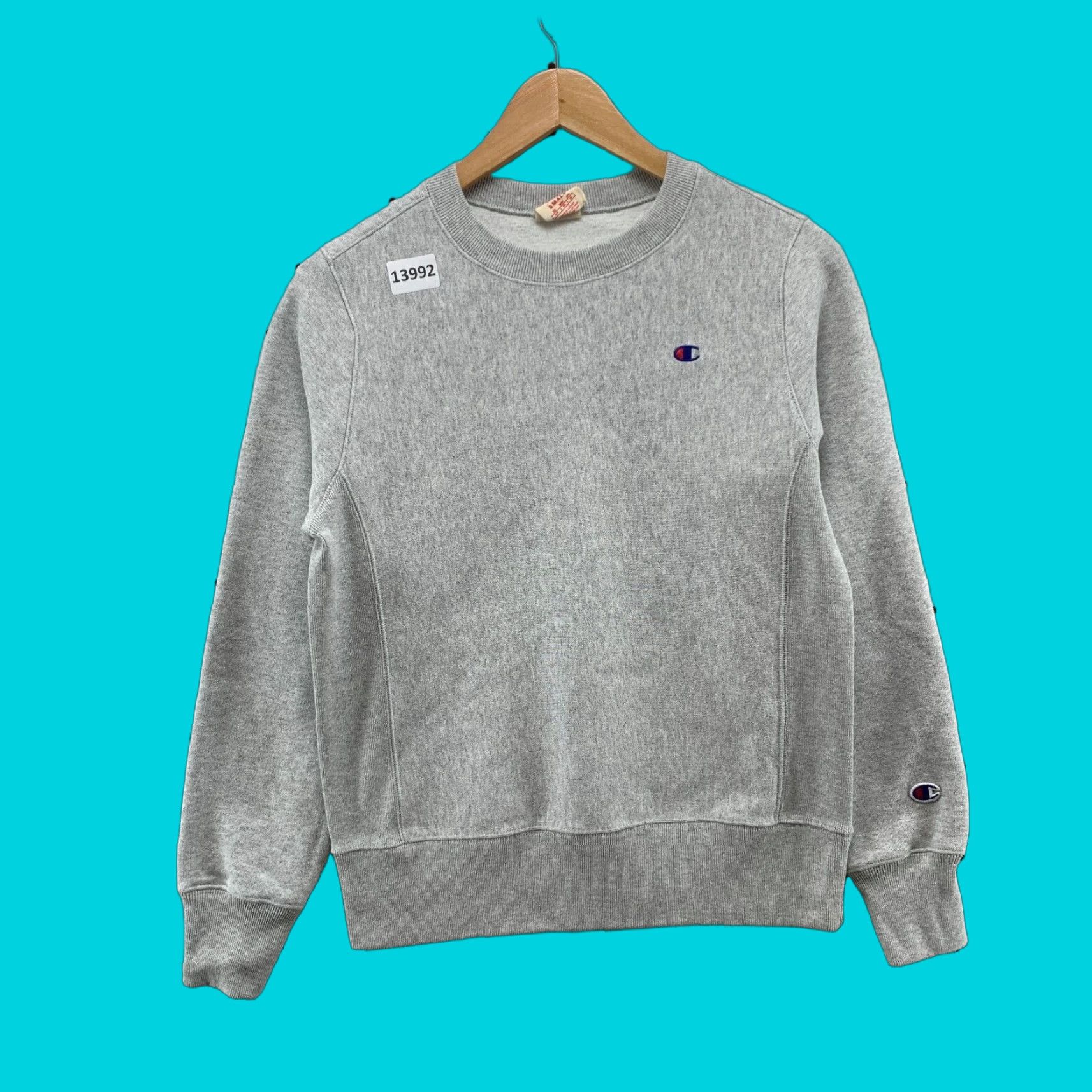 Champion VINTAGE Champion Reverse Weave Sweatshirt Mens Small Gray Pullover Crewneck 70s Retro Gray Sweatshirt Mens Small 70s Retro Logo Size S / US 4 / IT 40 - 1 Thumbnail