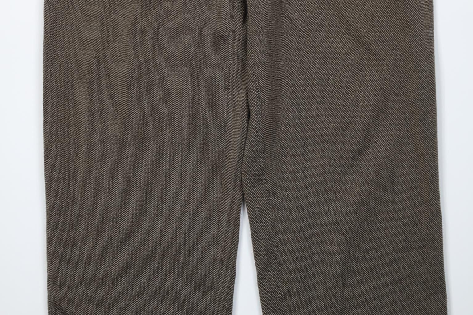 Vintage Vintage 90s Streetwear Gabardine Knit Wide Leg Chino Pants Size US 34 / EU 50 - 3 Thumbnail
