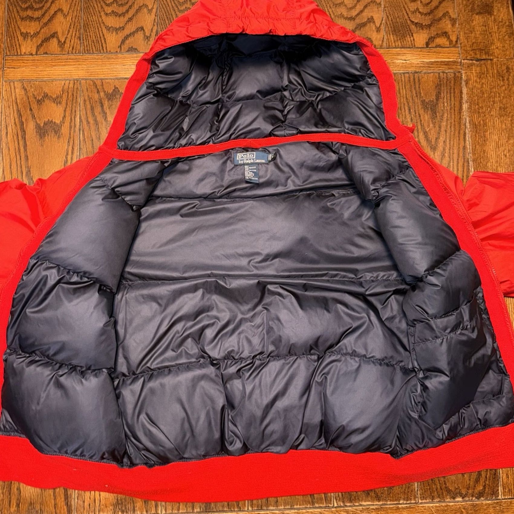 Polo Ralph Lauren VTG 90s Polo Ralph Lauren Feather Down Red Puffer Jacket XL Full Zip Ski Winter Jacket Size US XL / EU 56 / 4 - 6 Thumbnail