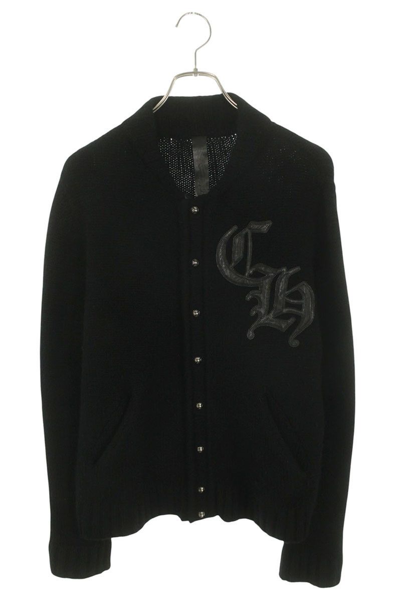Chrome Hearts Chrome Hearts CH Leather Patch Cross Ball Button Knit Size S Size US S / EU 44-46 / 1 - 1 Thumbnail
